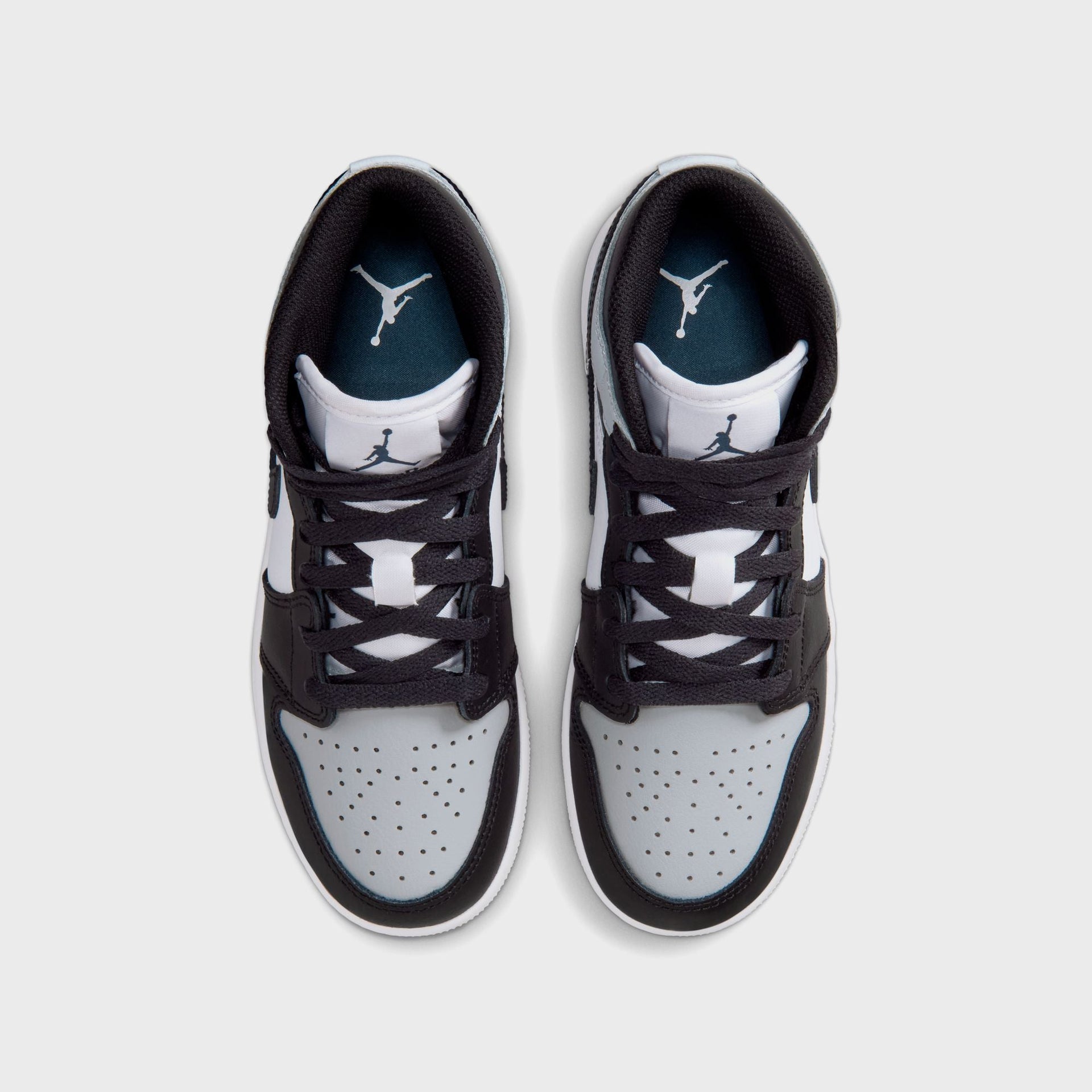 Jordan GS Air Jordan 1 Mid - Black / Aura / Squadron Blue