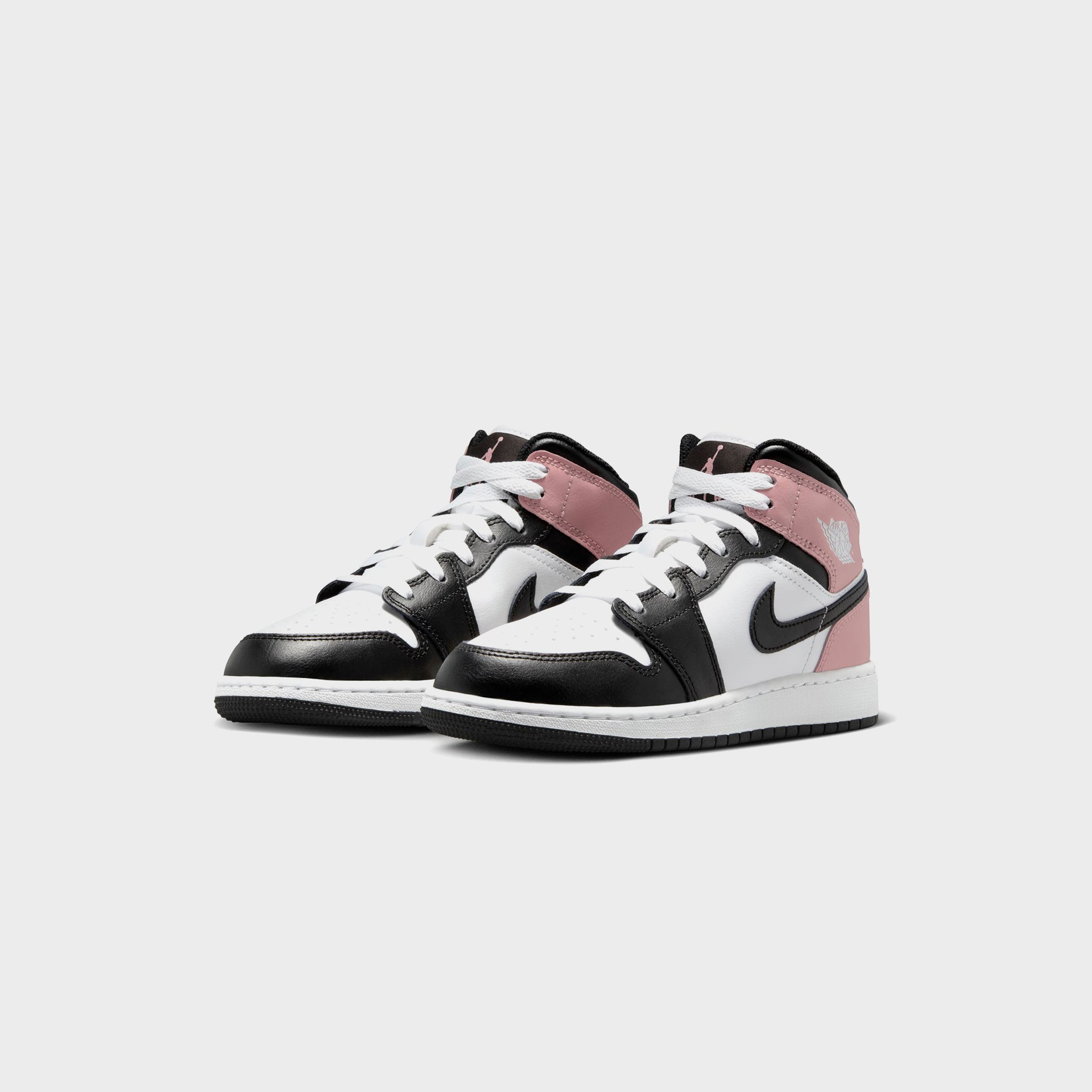 Nike GS Air Jordan 1 Mid - White / Black / Rust Pink