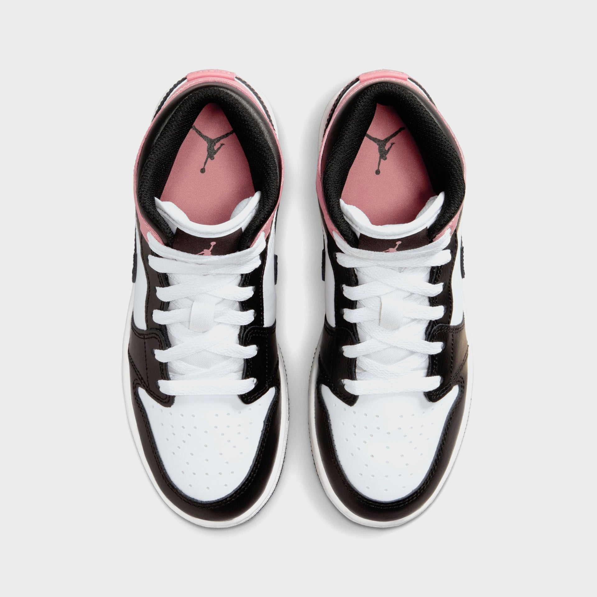 Nike GS Air Jordan 1 Mid - White / Black / Rust Pink