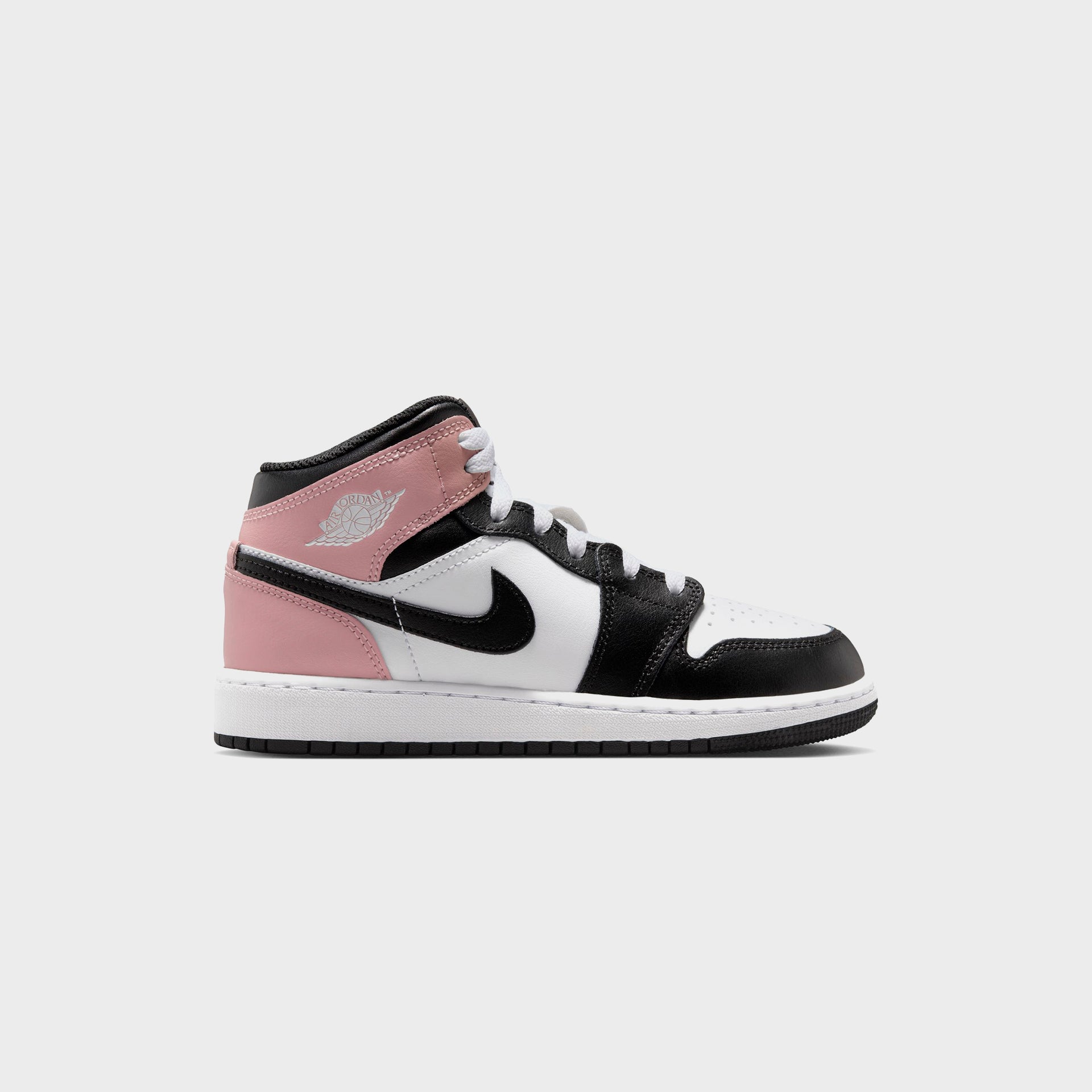 Nike GS Air Jordan 1 Mid - White / Black / Rust Pink