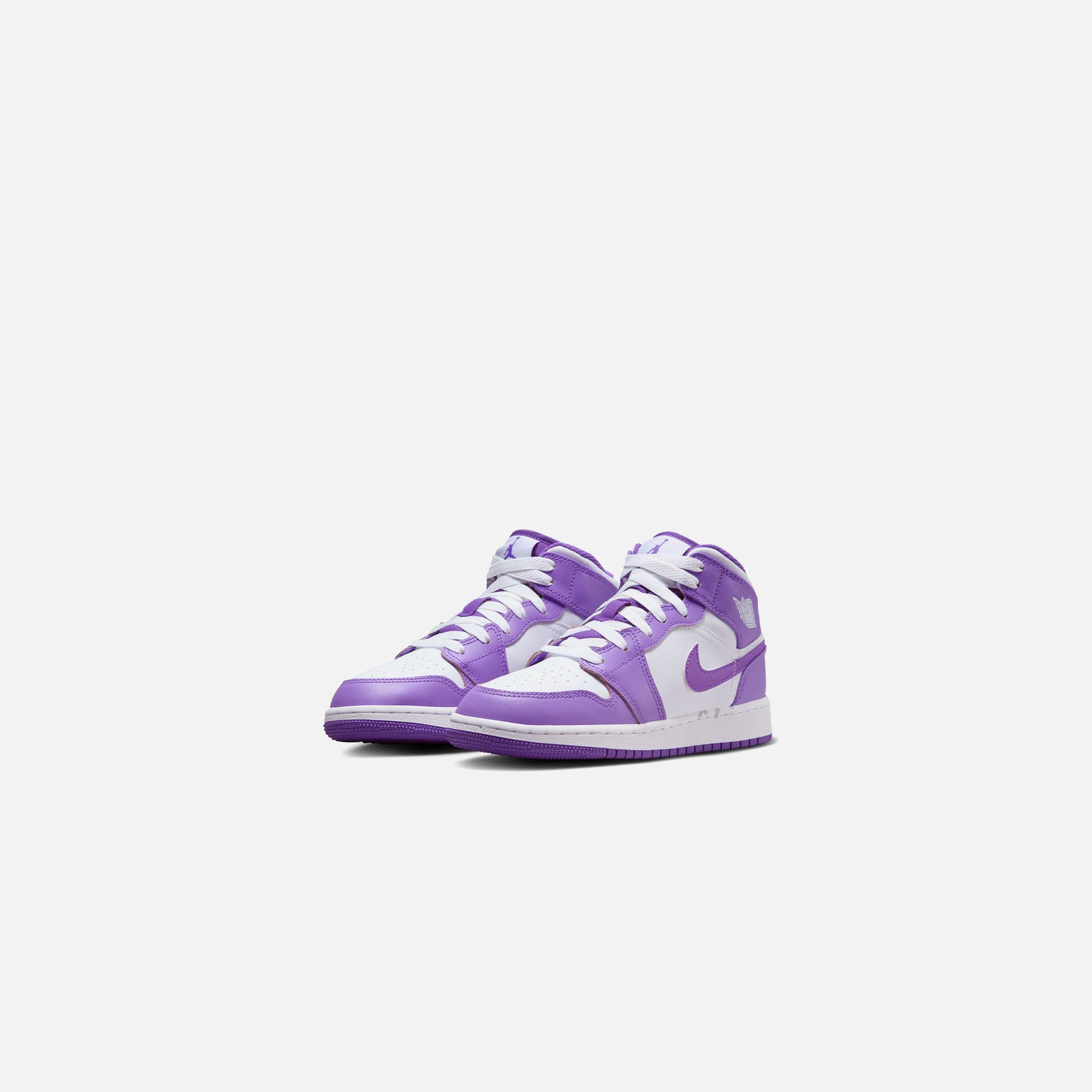 Nike Grade School Air Jordan 1 Mid - Purple Venom / White