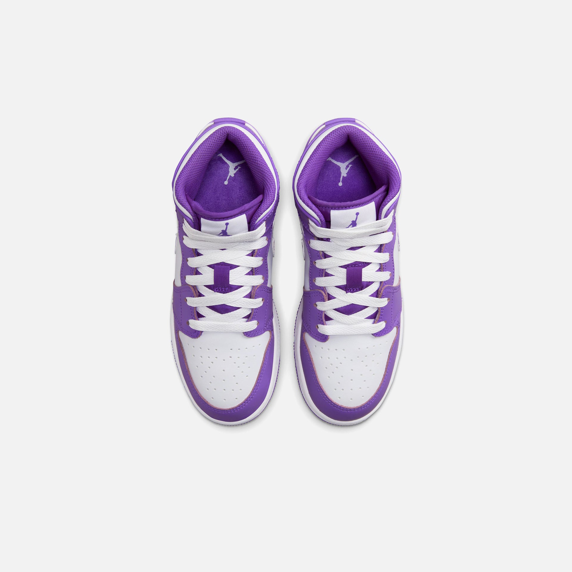 Nike Grade School Air Jordan 1 Mid - Purple Venom / White