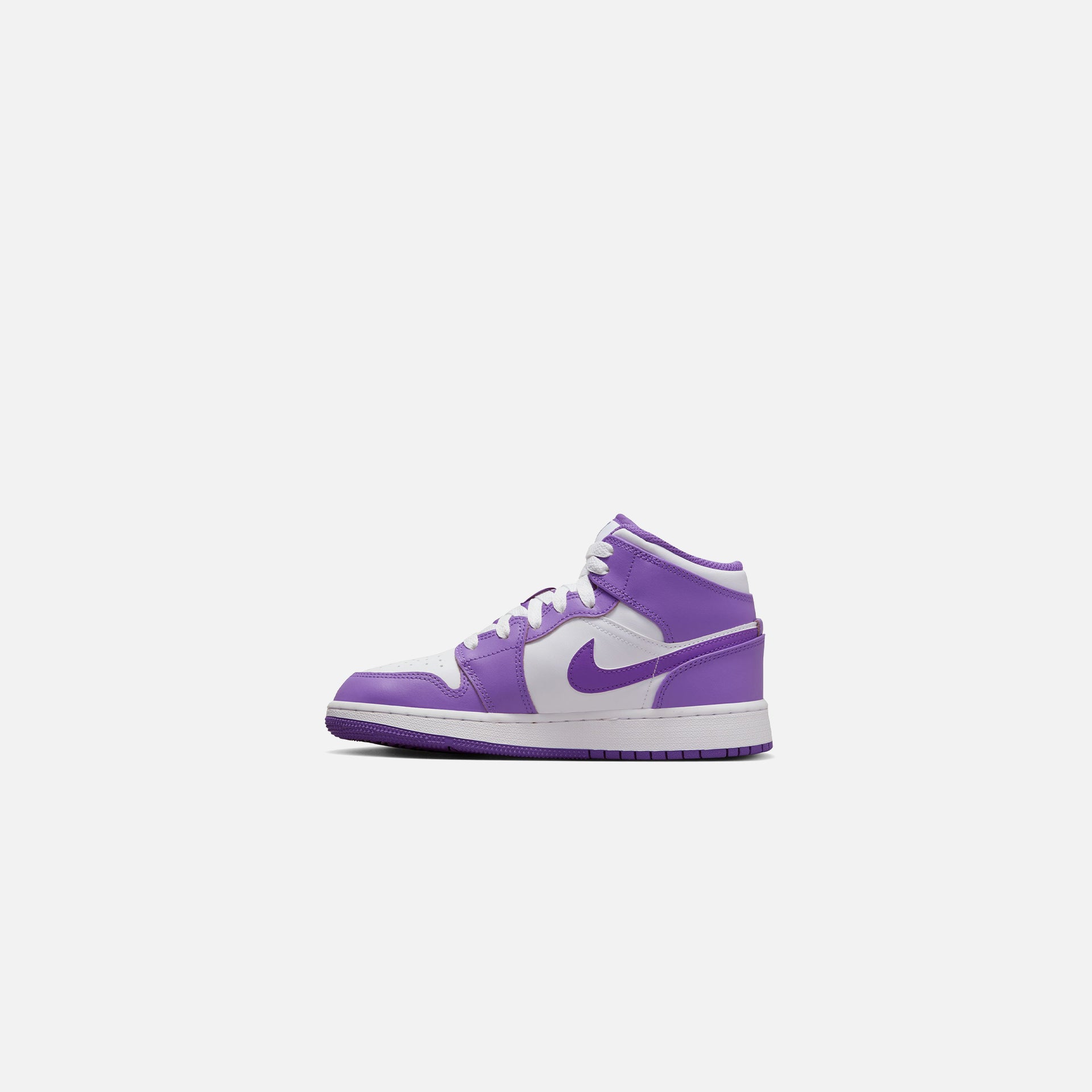 Nike Grade School Air Jordan 1 Mid - Purple Venom / White