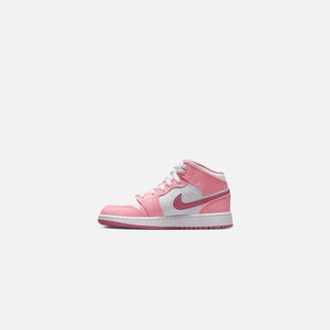 Nike Grade School Air Jordan 1 Mid - Coral Chalk / Desert Berry / White