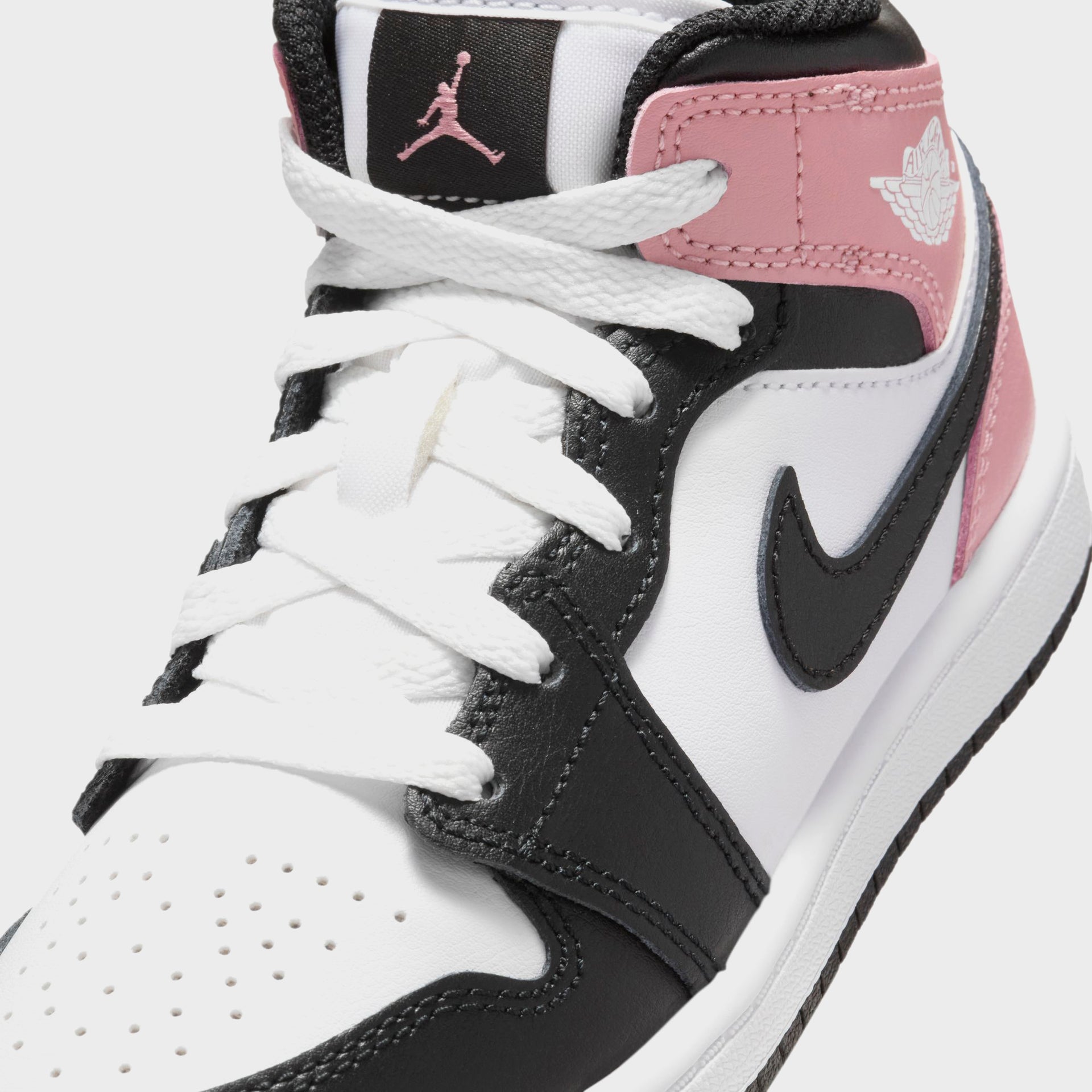 Nike PS Air Jordan 1 Mid - White / Black / Rust Pink