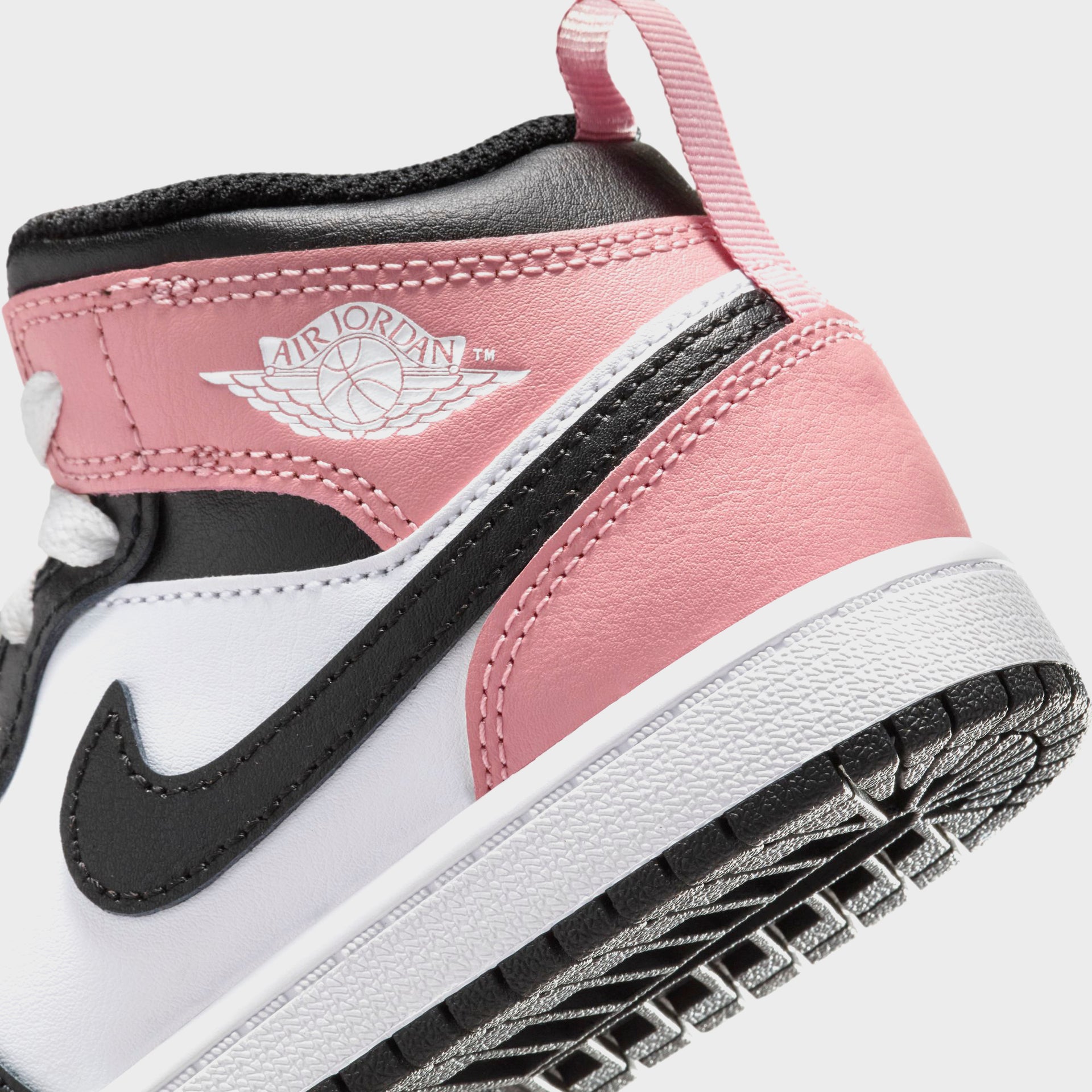 Nike PS Air Jordan 1 Mid - White / Black / Rust Pink