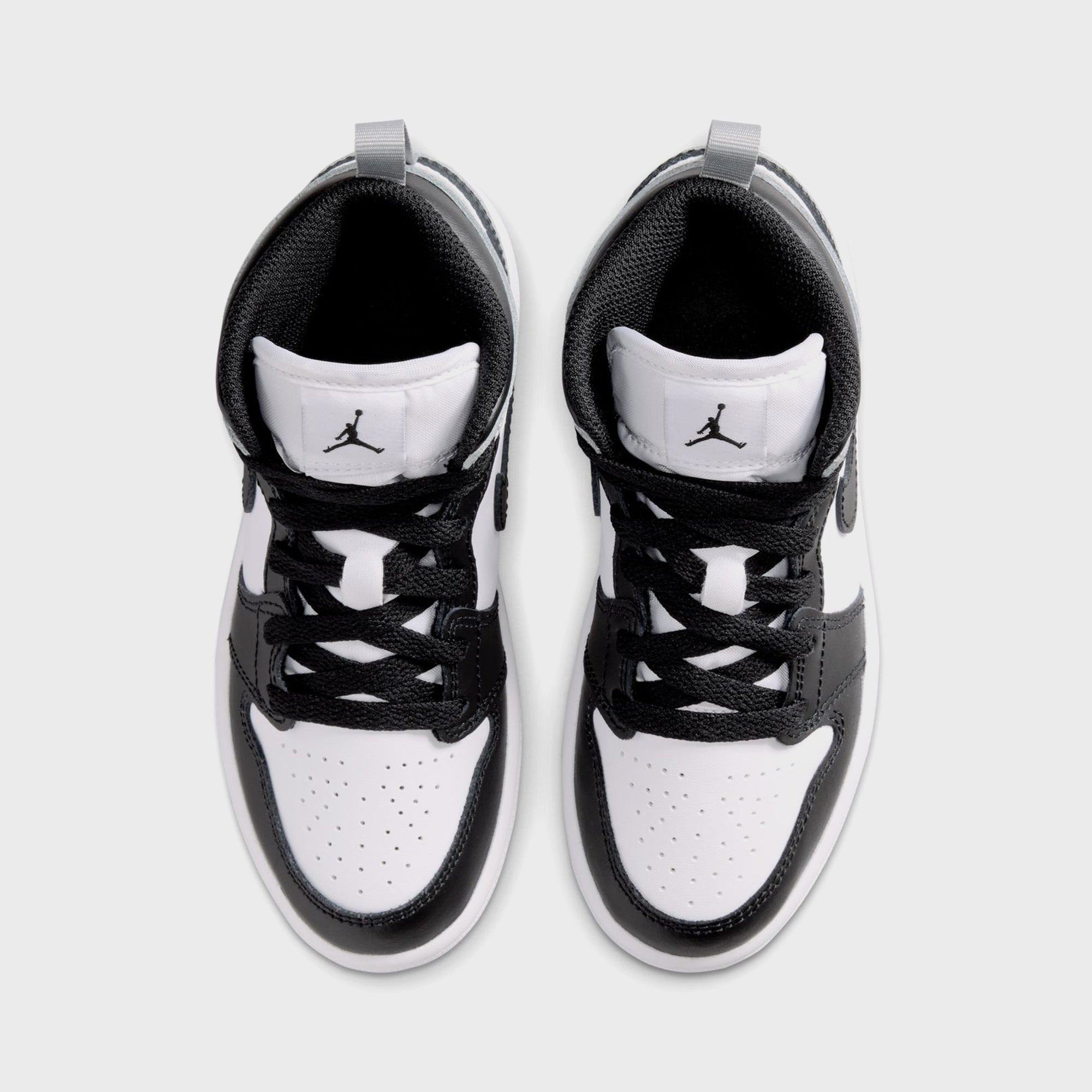 Jordan PS Air Jordan 1 Mid - White / Black / Light Smoke