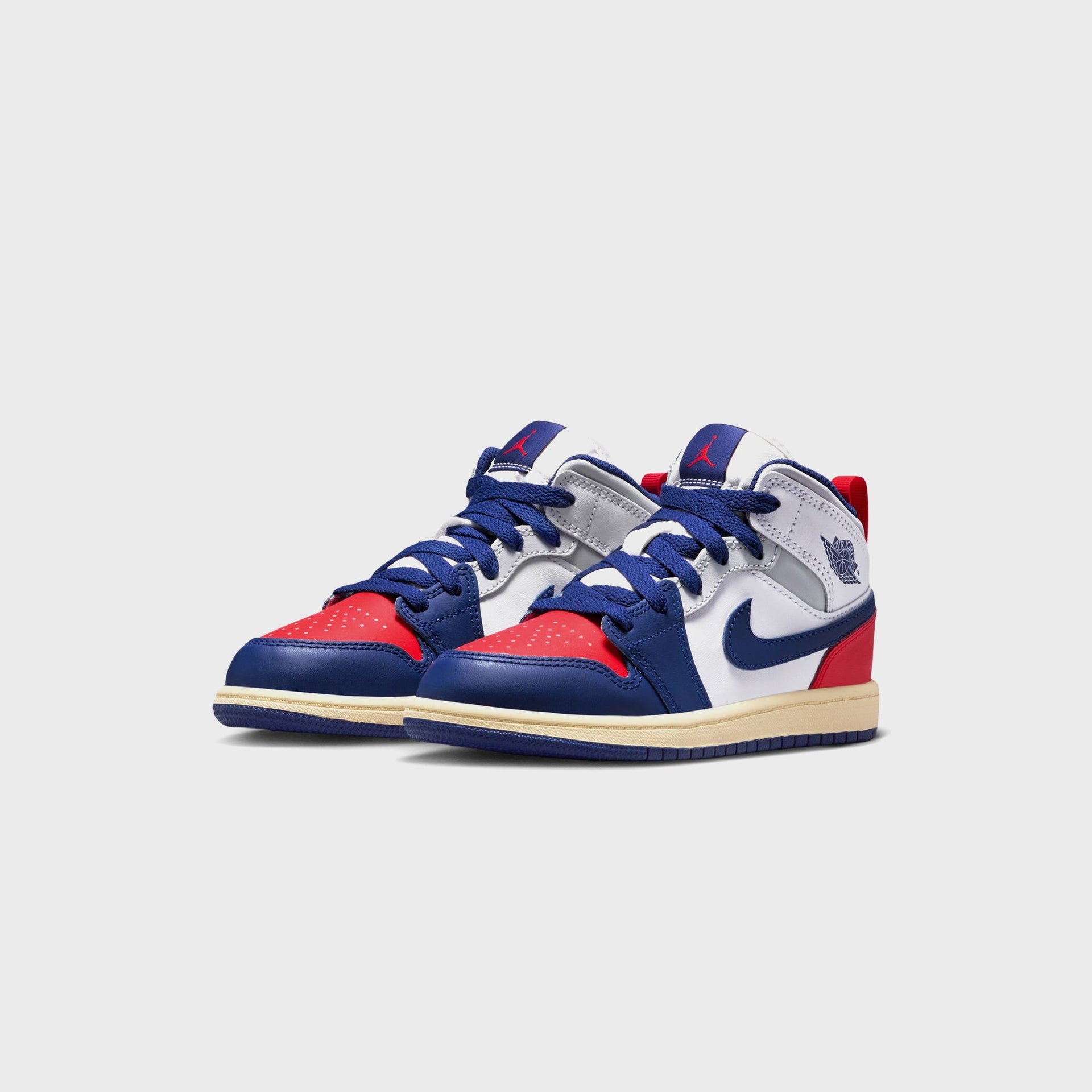 Jordan Air Jordan 1 Mid - White / Deep Royal Blue / University Red