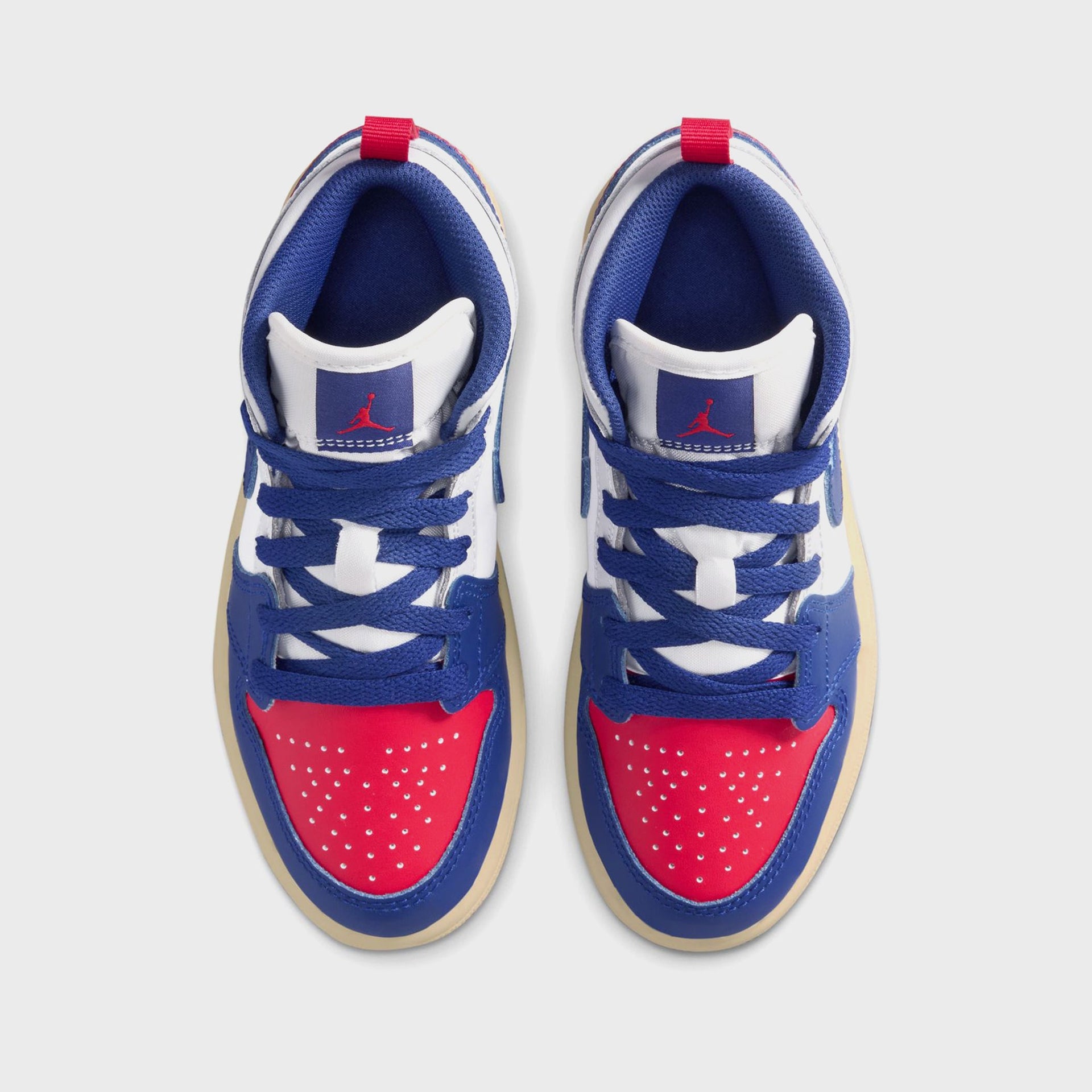 Jordan Air Jordan 1 Mid - White / Deep Royal Blue / University Red
