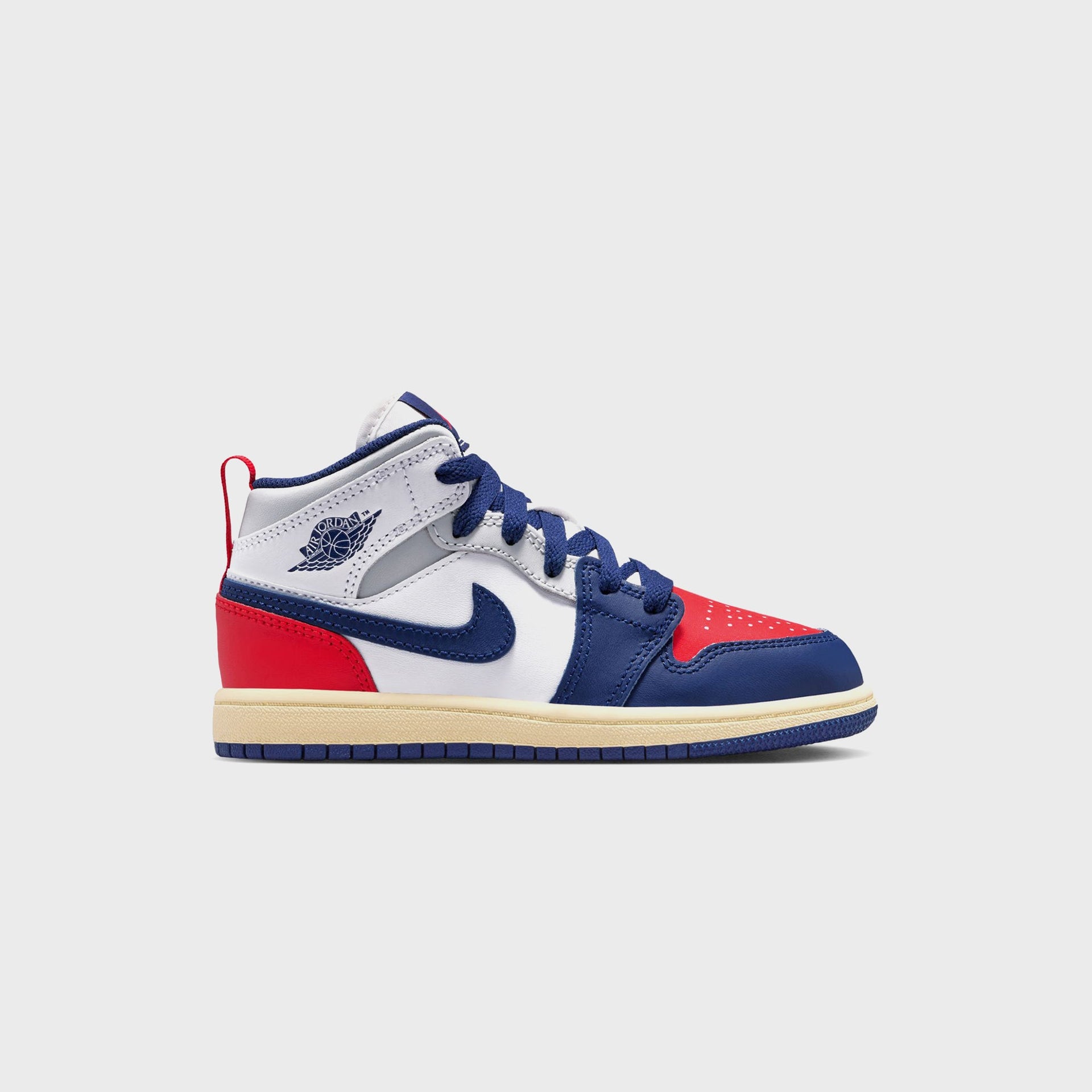 Jordan Air Jordan 1 Mid - White / Deep Royal Blue / University Red