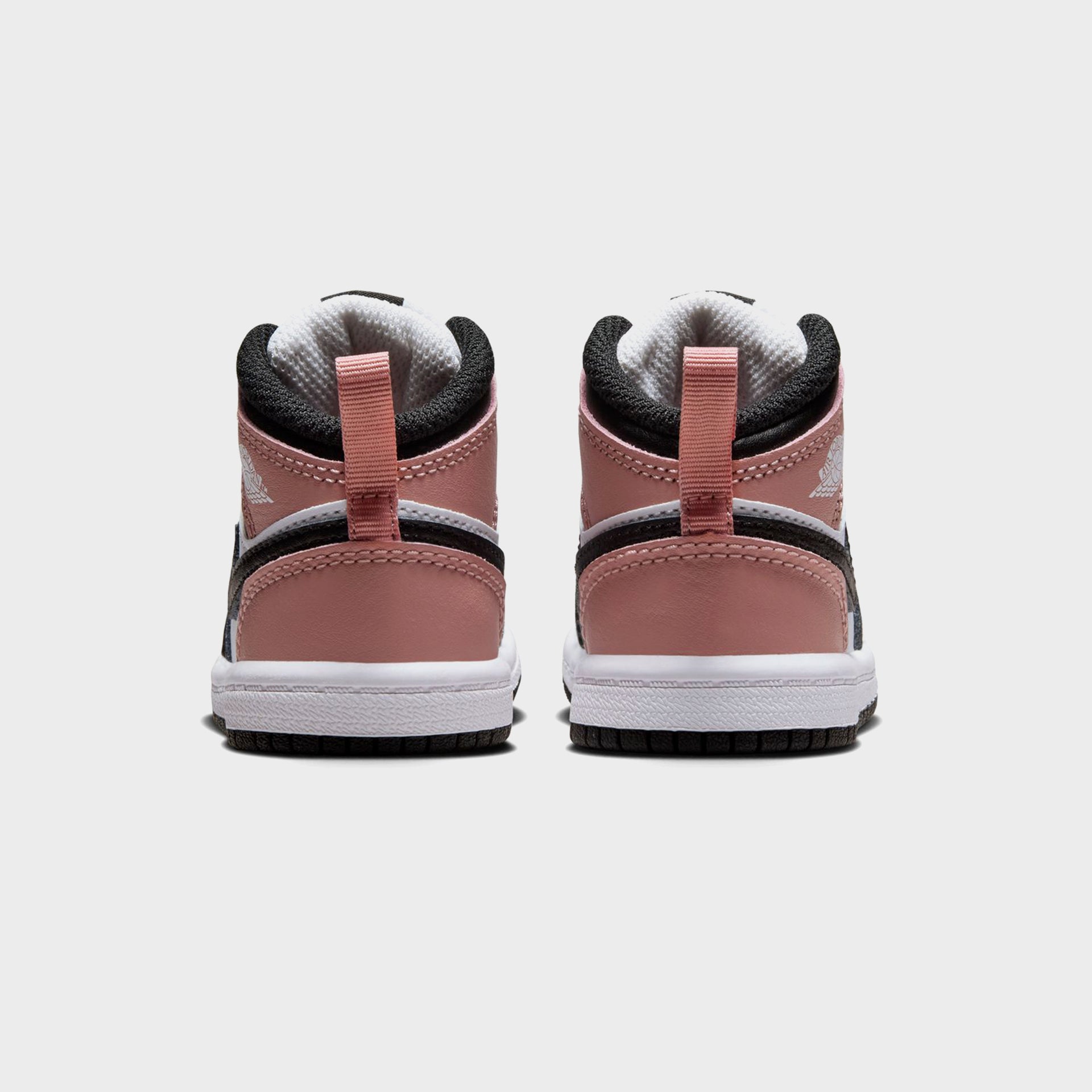 Nike TD Air Jordan 1 Mid - White / Black / Rust Pink