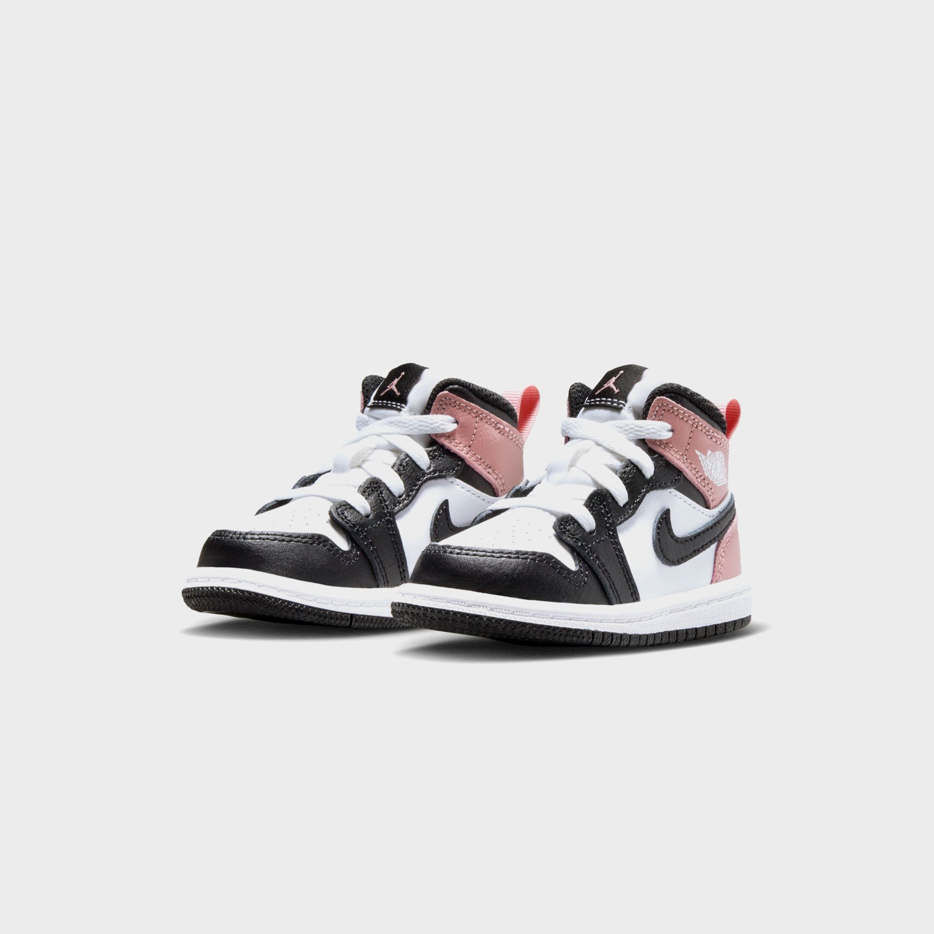 Nike TD Air Jordan 1 Mid - White / Black / Rust Pink