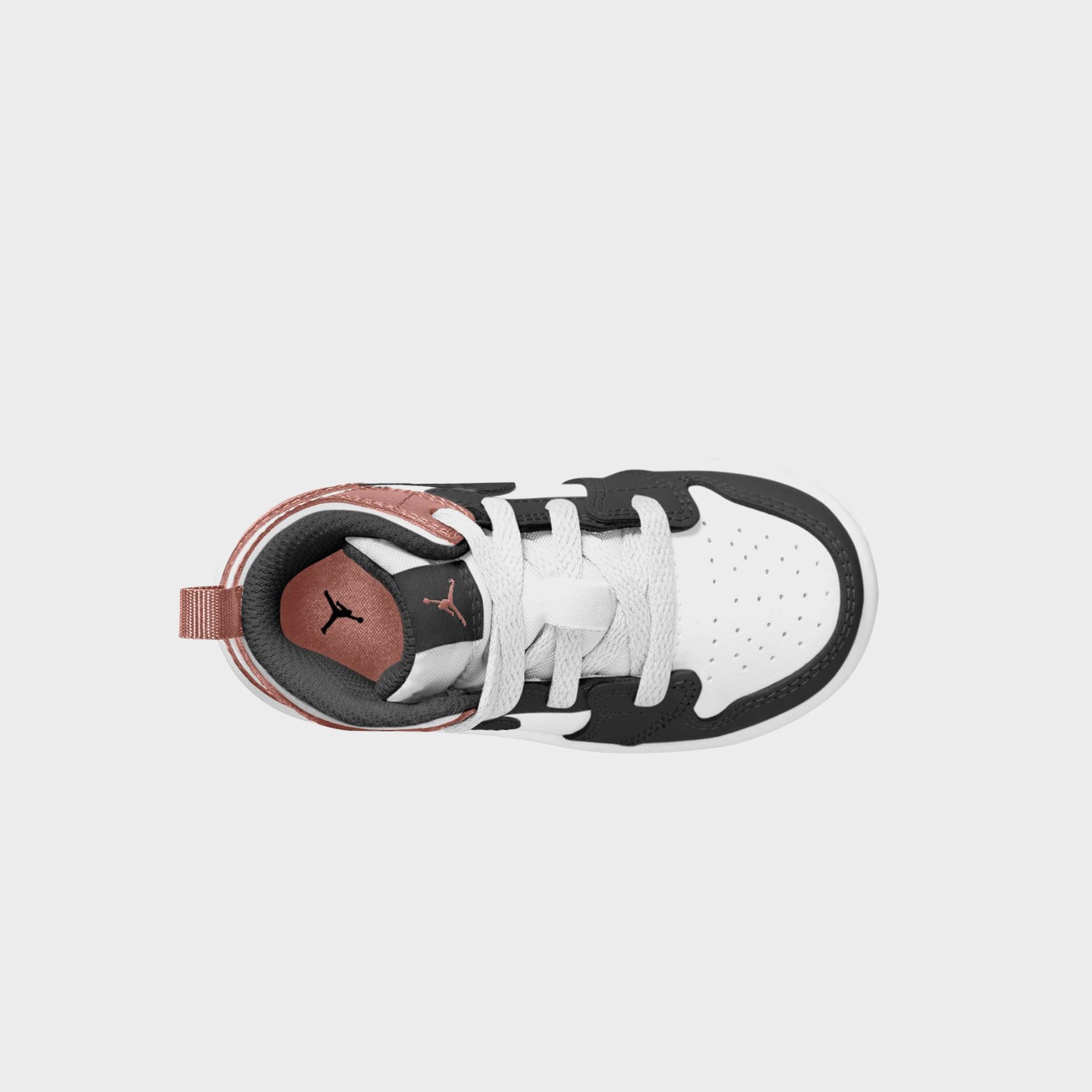 Nike TD Air Jordan 1 Mid - White / Black / Rust Pink