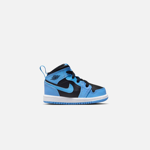 Nike Toddler Air Jordan brand 1 Mid - University Blue / Black / White