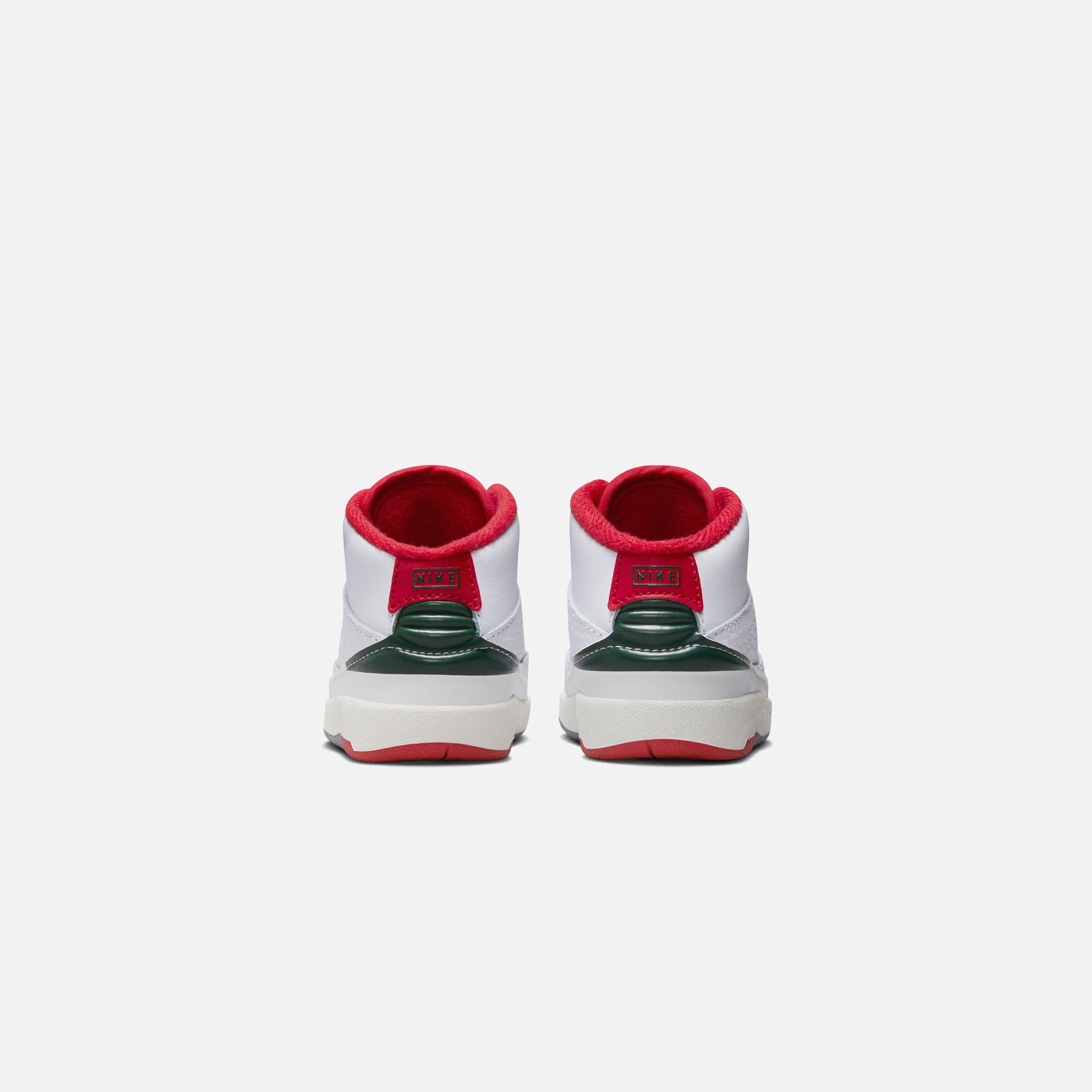 Nike TD Air Jordan 2 Retro - White / Fire Red / Fir / Sail