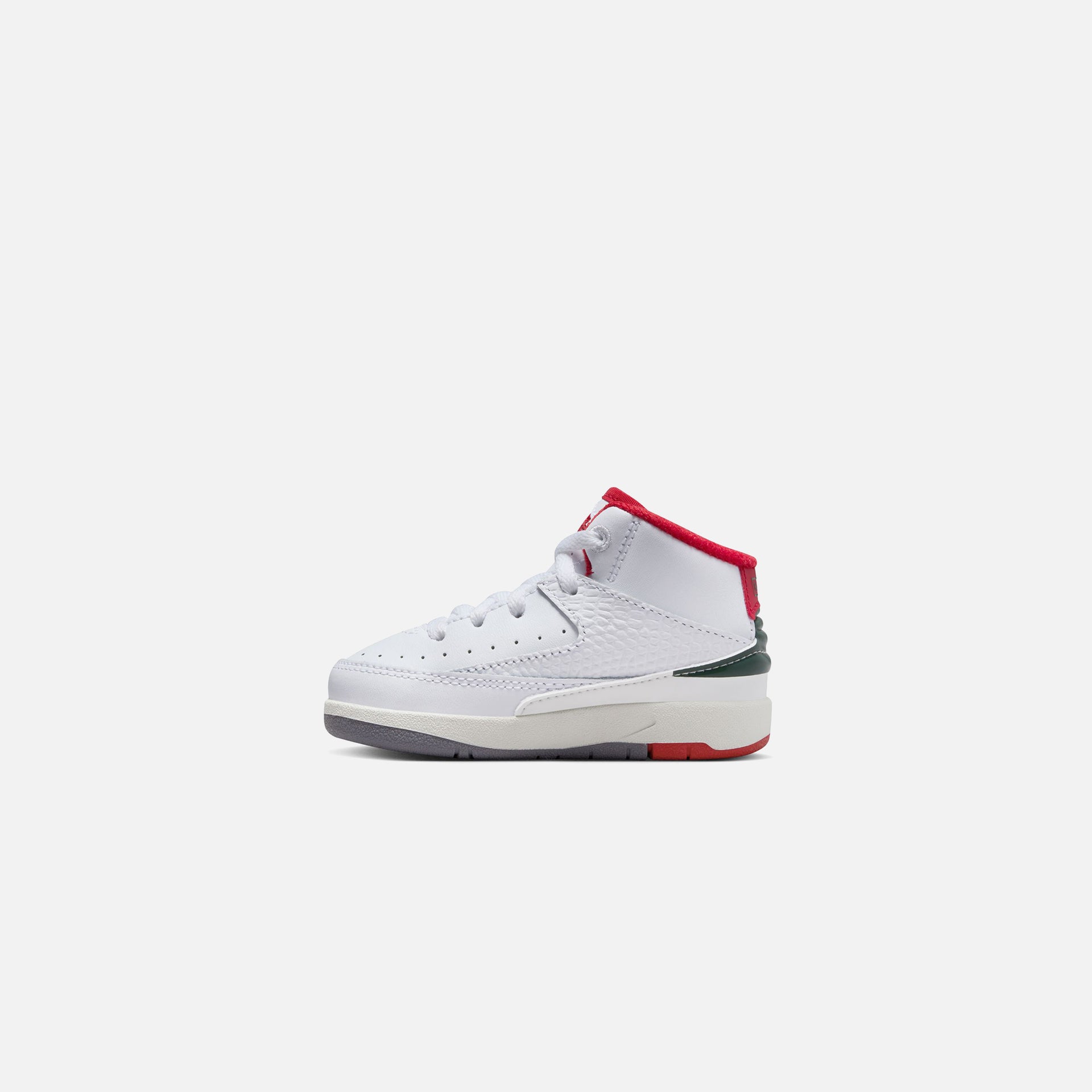 Nike TD Air Jordan 2 Retro - White / Fire Red / Fir / Sail