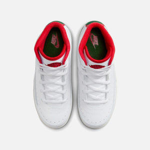 Nike PS Air Jordan mid 2 Retro - White / Fire Red / Fir / Sail