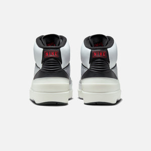 Nike Air Jordan 2 Retro - White / Fire Red / Black / Sail / Cement Grey