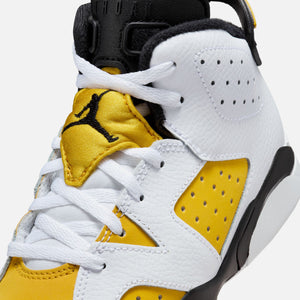 Nike PS Air Jordan 6 Retro - White / Yellow Ochre / Black