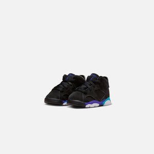 Nike TD Air Collection Jordan 6 Retro - Black / Bright Concord / Aquatone