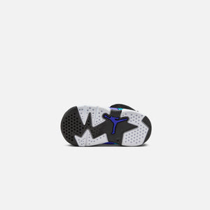 Nike TD Air jordan Retro 6 Retro - Black / Bright Concord / Aquatone