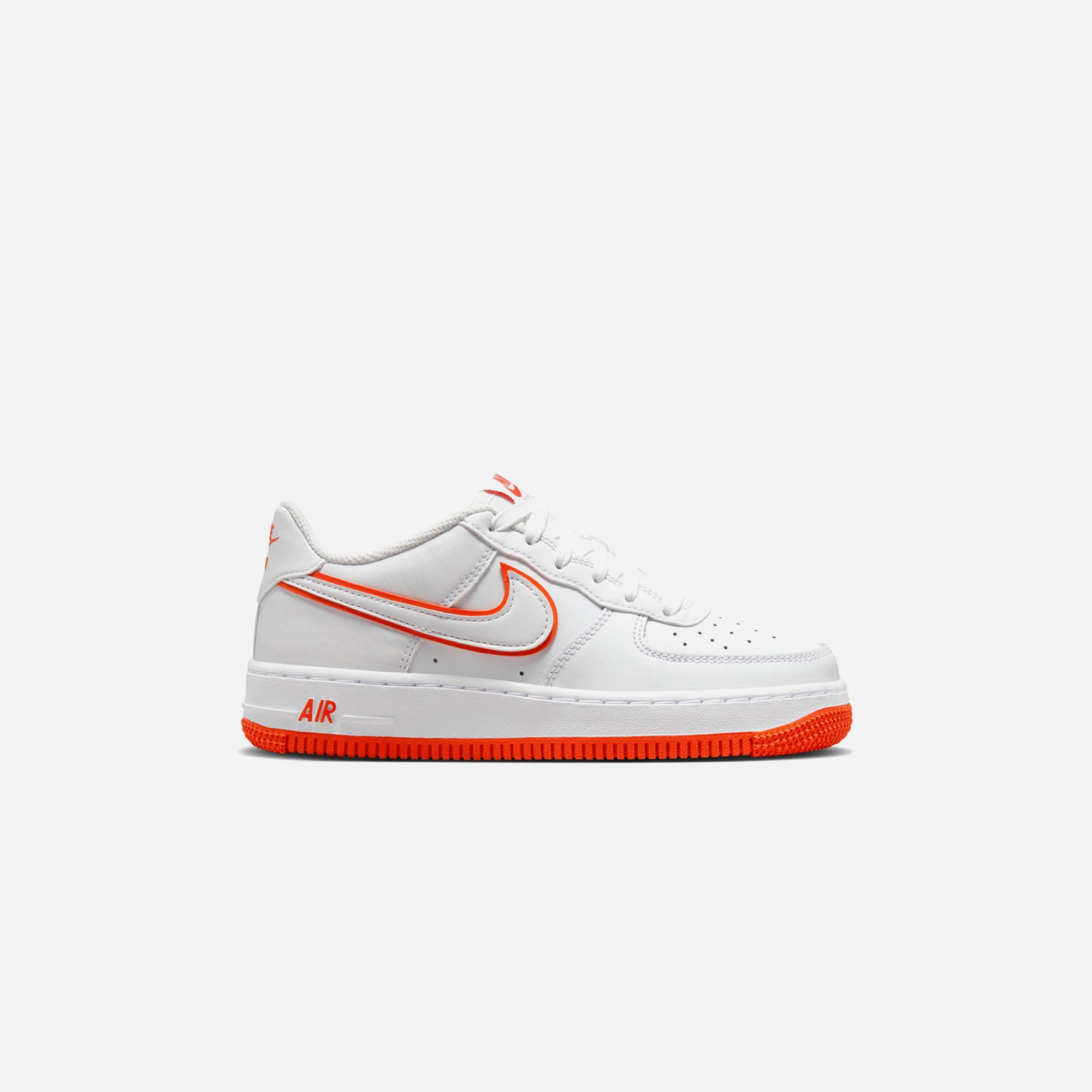 Nike GS Air Force 1 - White / White / Picante Red – Kith