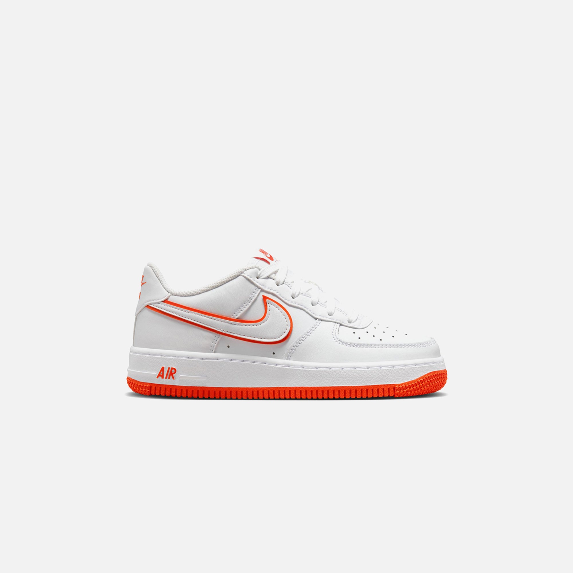 Nike GS Air Force 1 White White Picante Red Kith