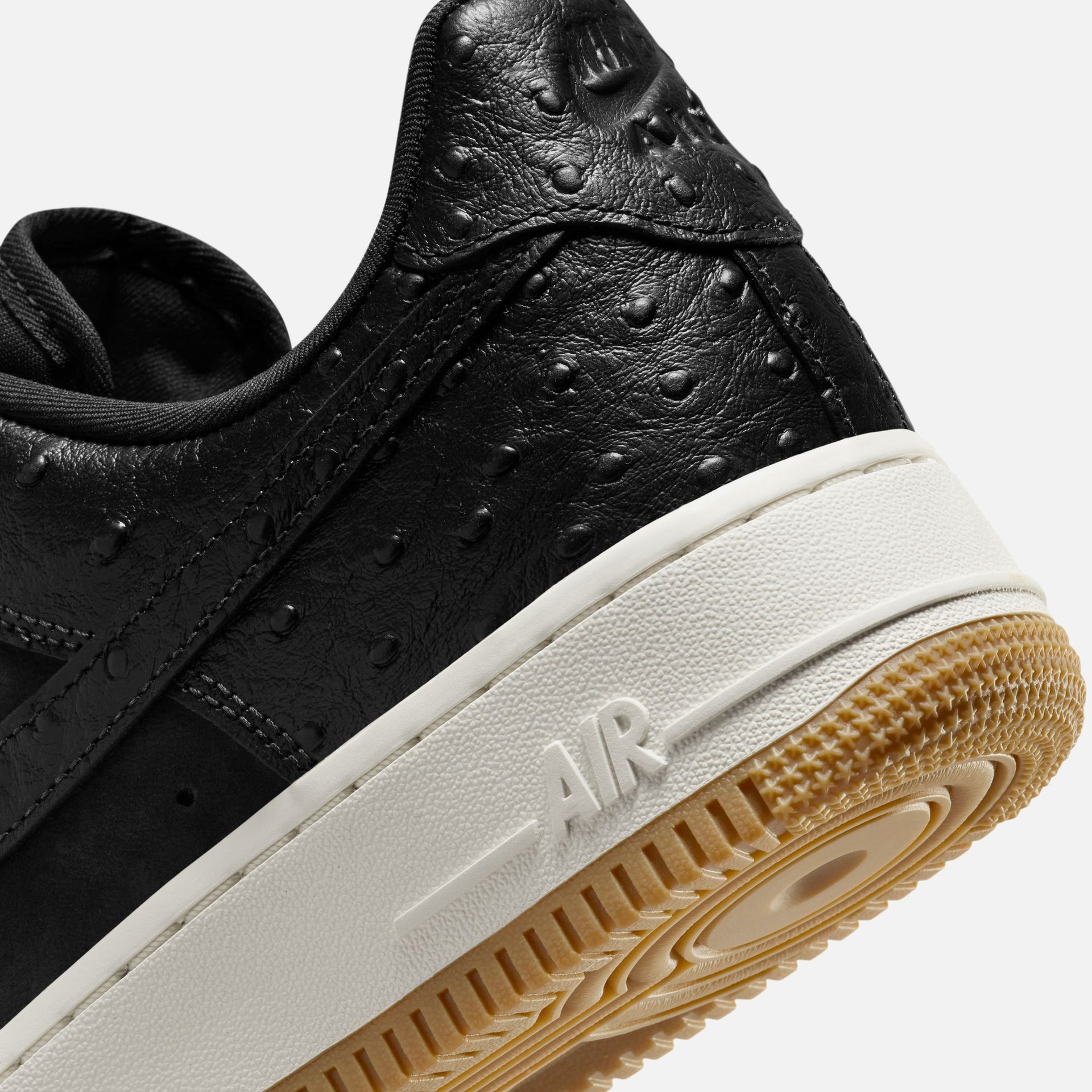 Nike WMNS Air Force 1 Low - Black / Sail / Gum Light Brown