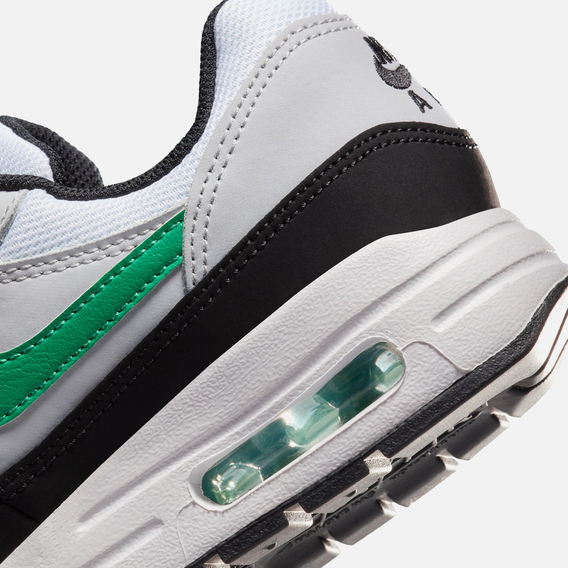 Nike GS Air Max 1 - White / Stadium Green / Pure Platinum / Black