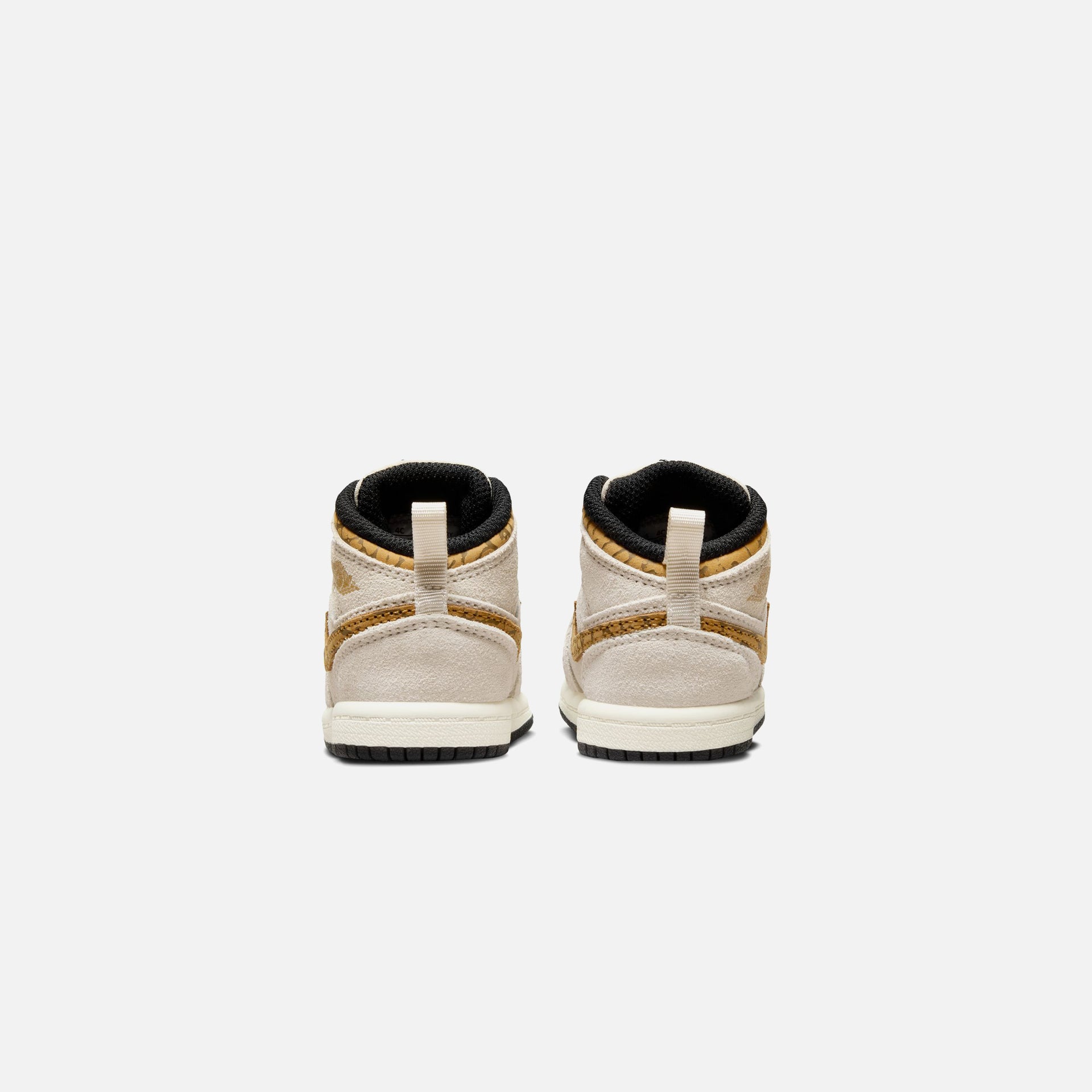 Nike TD Air Jordan 1 Mid SE - Light Orewood Brown / Metallic Gold / White / Light British Tan