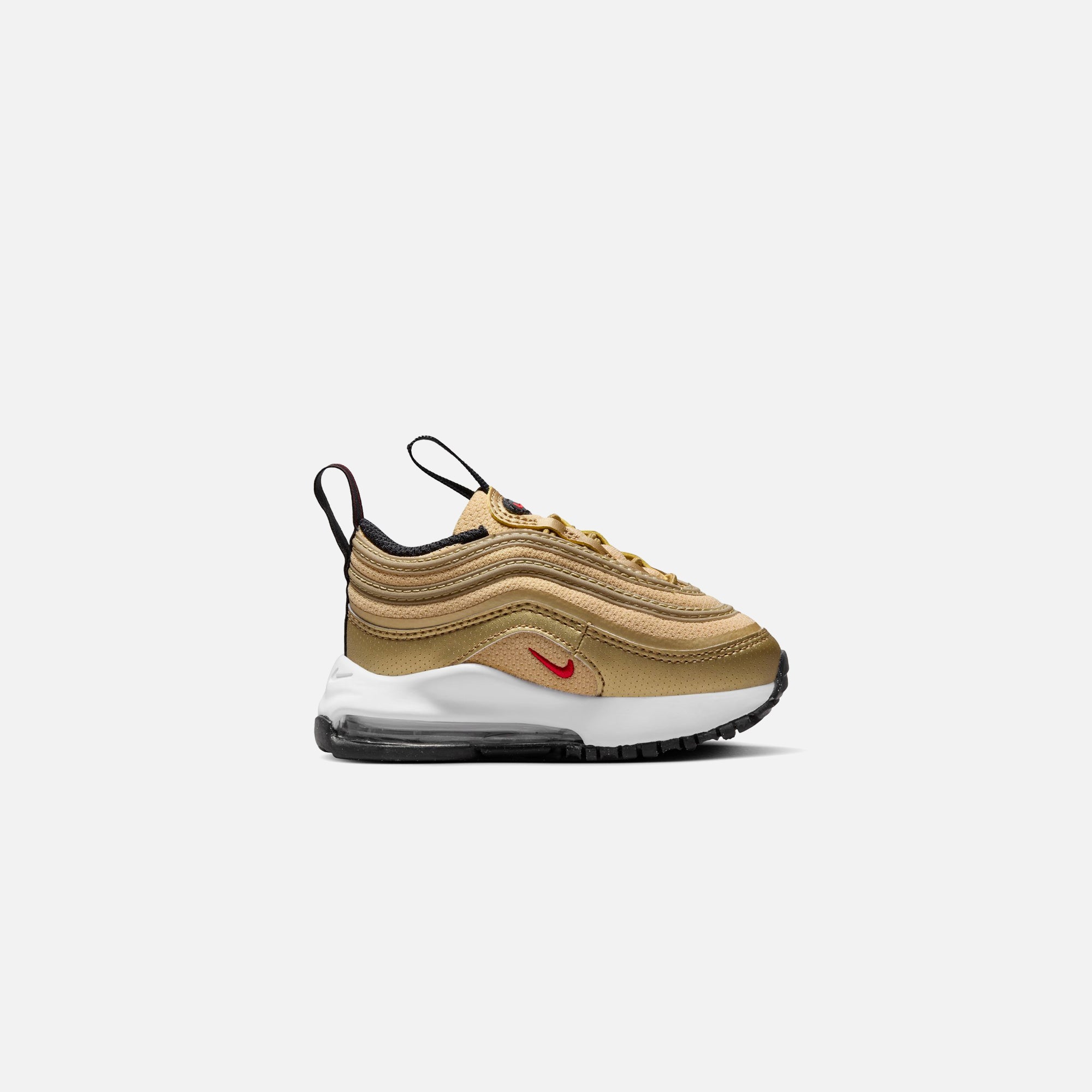 Nike TD Air Max 97 Metallic Gold University Red Black