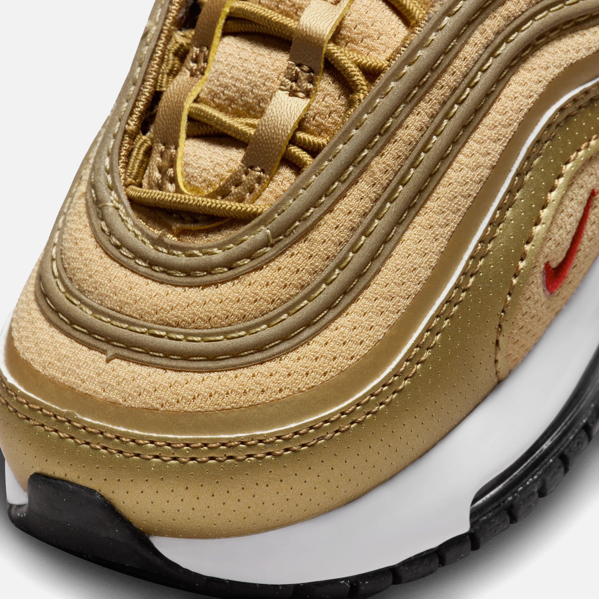 Nike TD Air Max 97 - Metallic Gold / University Red / Black / White