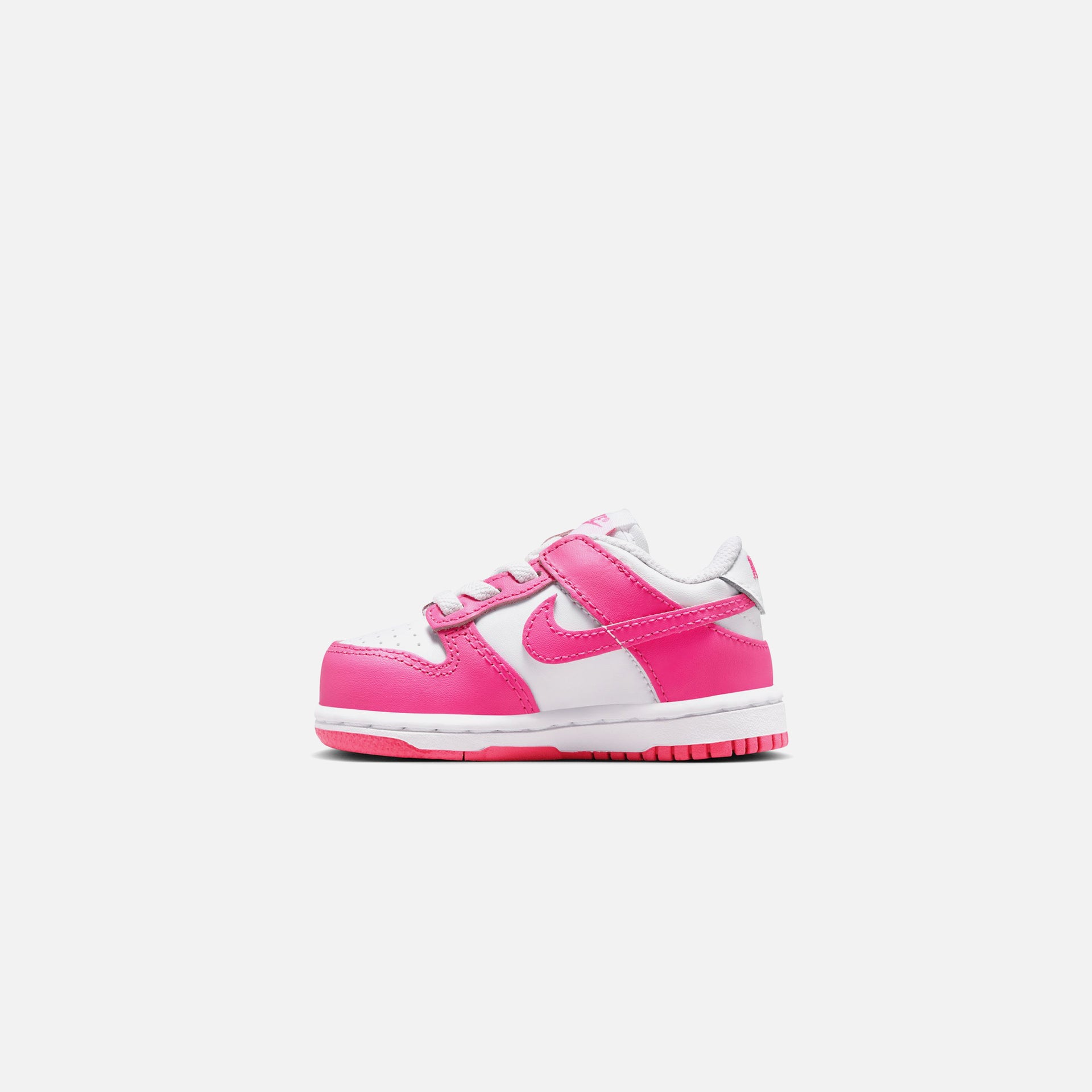 Nike TD Dunk Low - White / Laser Fuchsia