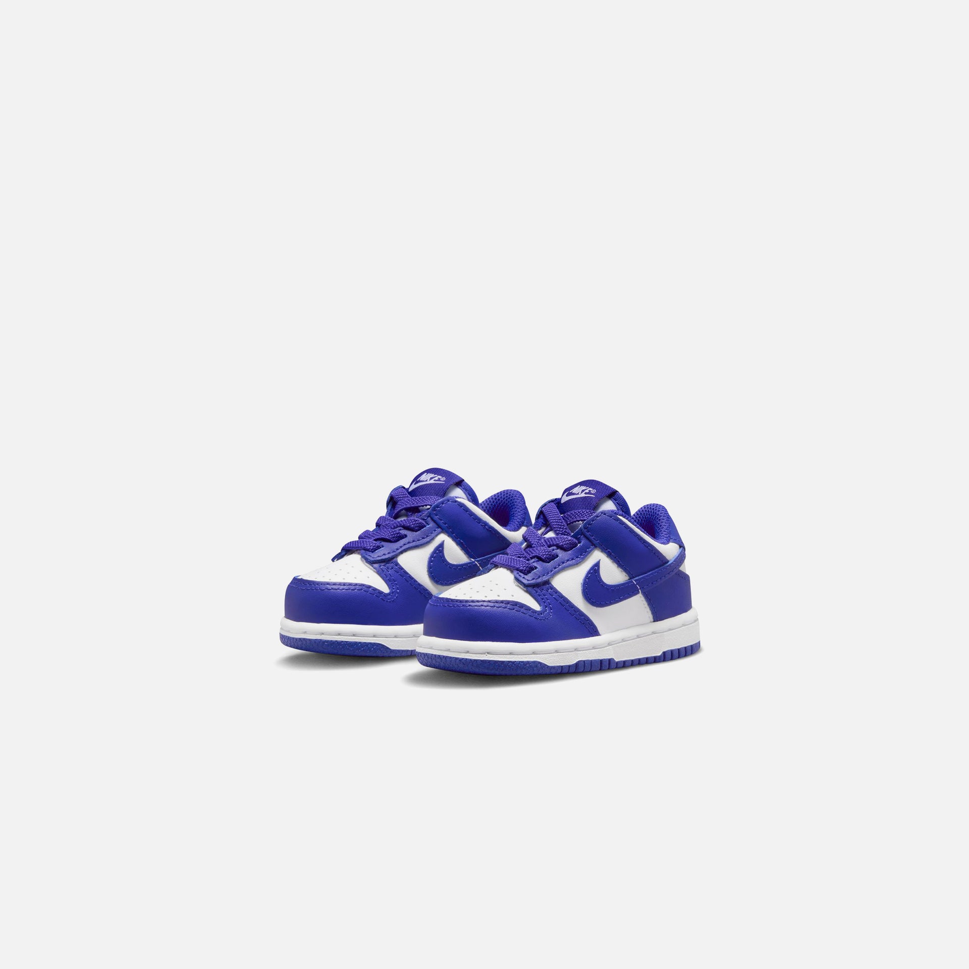 Nike TD Dunk Low - White / Concord / University Red