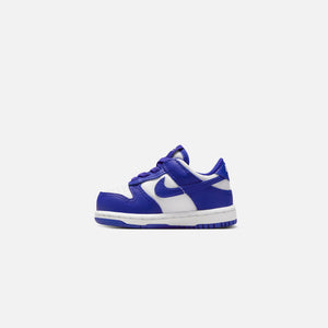 Nike TD Dunk Low - White / Concord / University Red