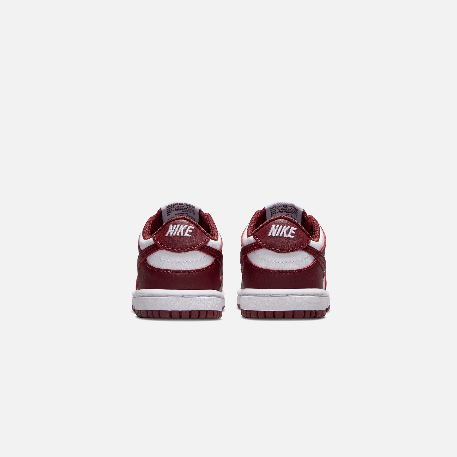 Nike TD Dunk Low - White / Redwood / Gym Red