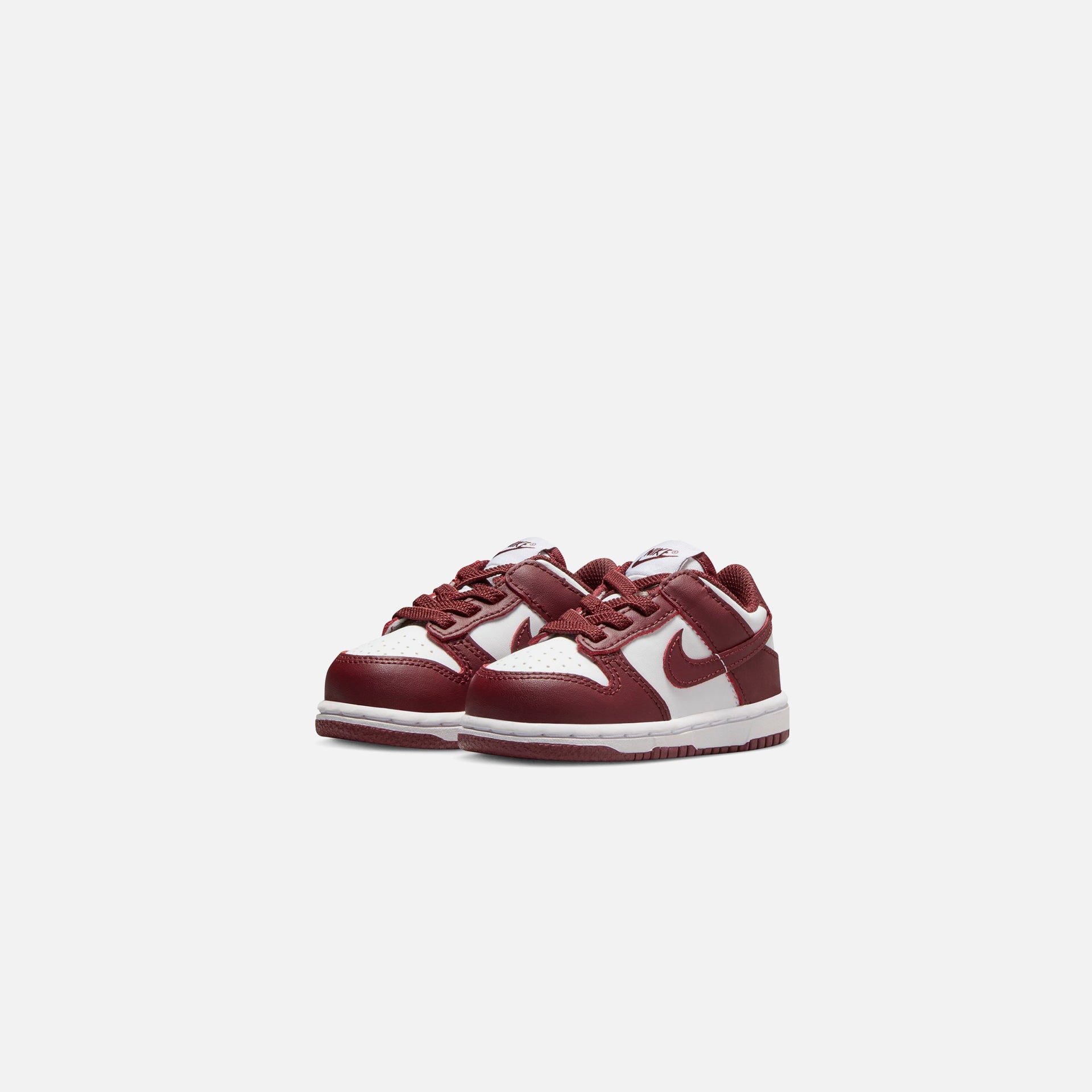 Nike TD Dunk Low - White / Redwood / Gym Red