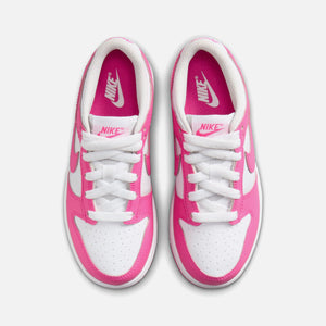 Nike PS Dunk Low - White / Laser Fuchsia