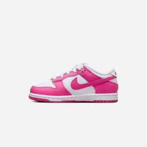 Nike PS Dunk Low - White / Laser Fuchsia