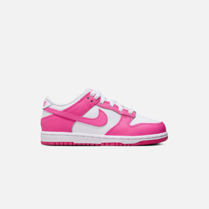 Nike PS Dunk Low - White / Laser Fuchsia