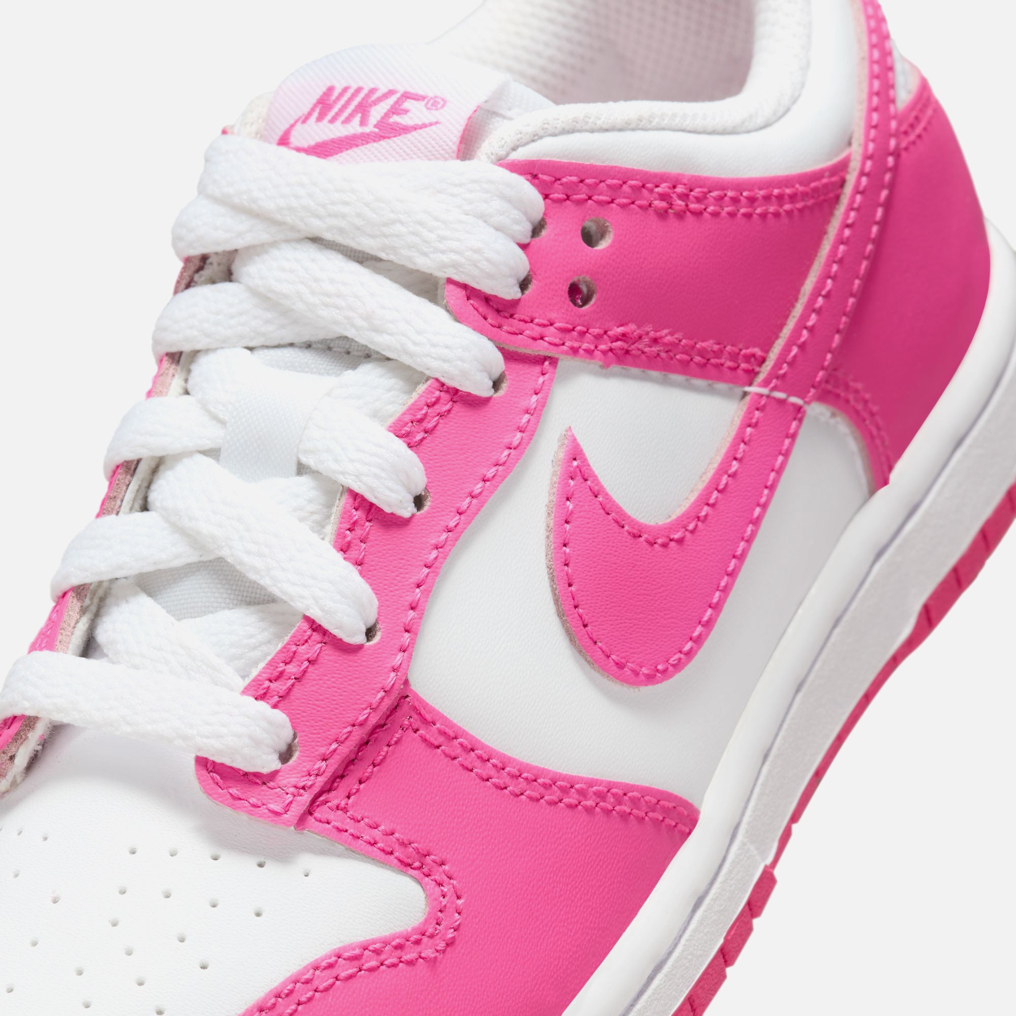 Nike PS Dunk Low - White / Laser Fuchsia – Kith