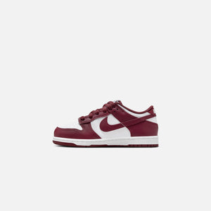 Nike PS Dunk Low - White / Redwood / Gym Red