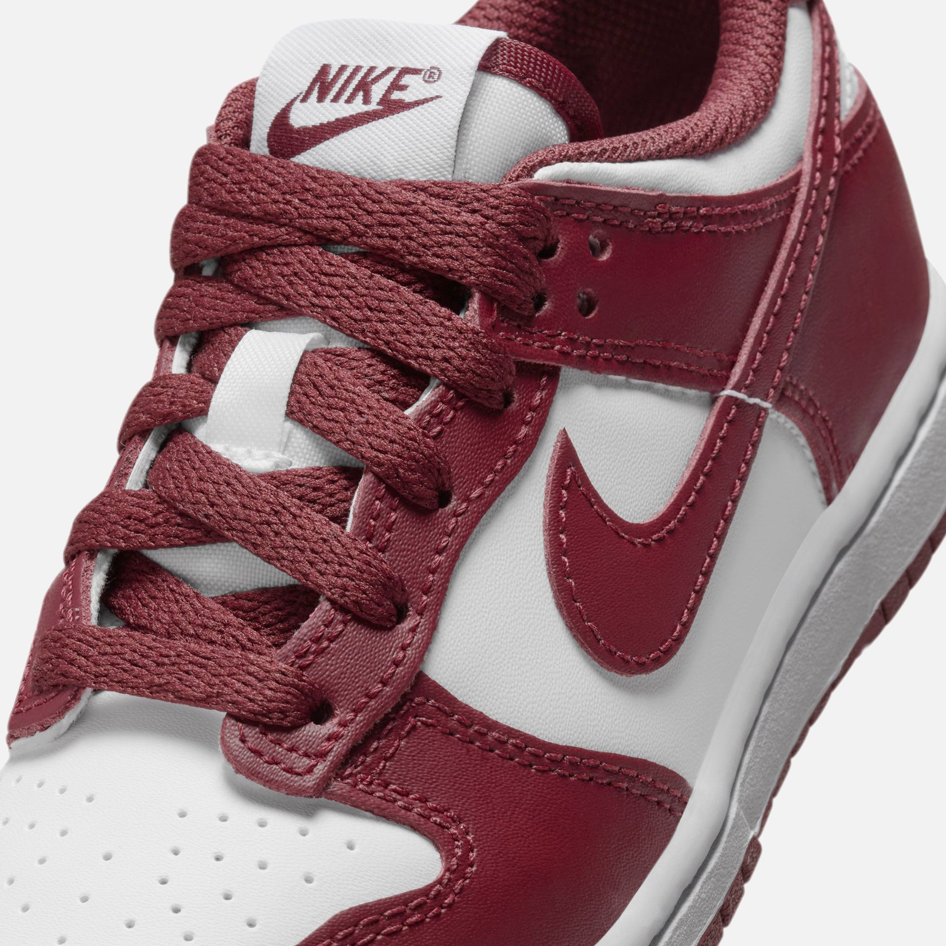 Nike PS Dunk Low - White / Redwood / Gym Red