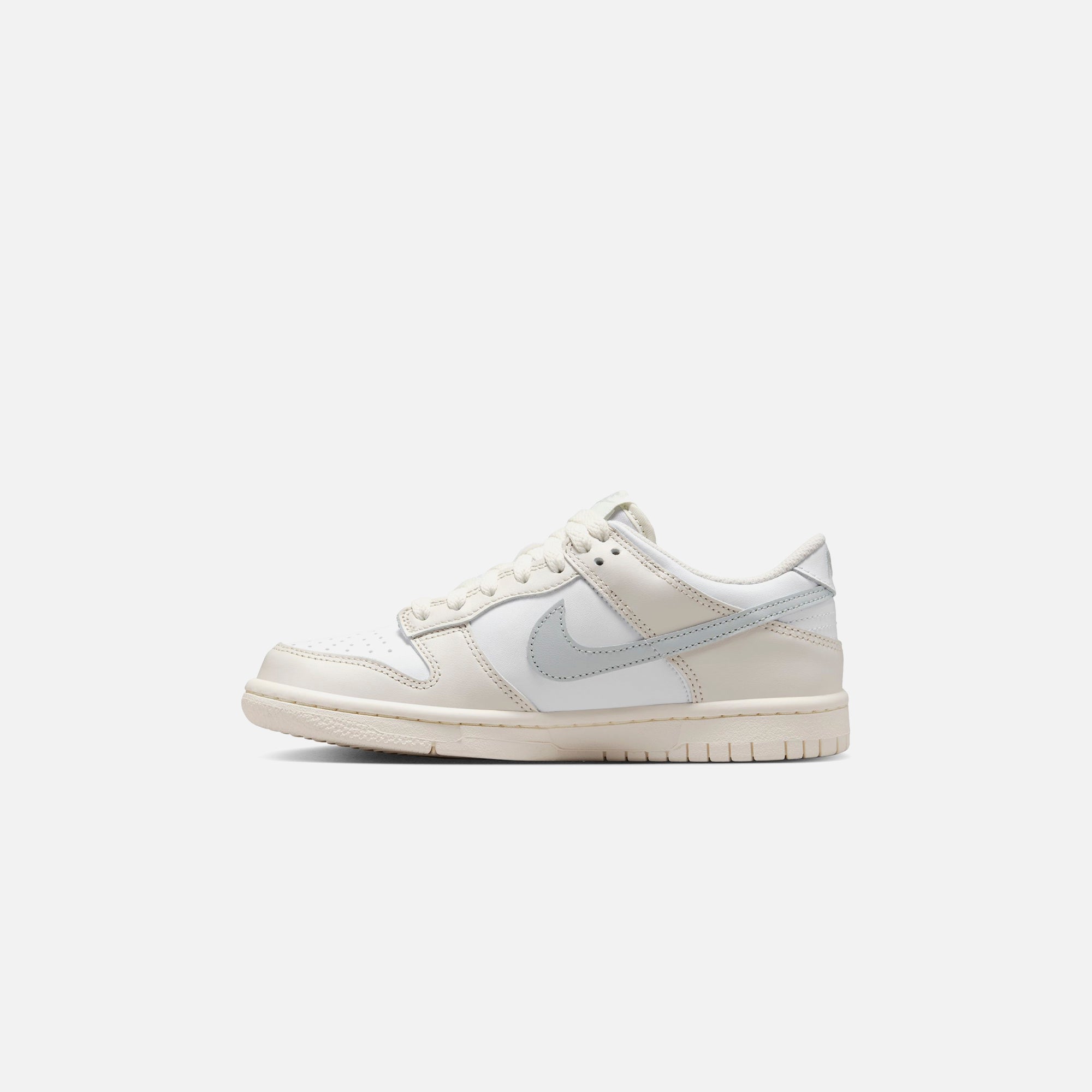 Nike GS Dunk Low - White / Light Silver / Phantom – Kith