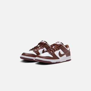 Nike GS Dunk Low - White / Gym Red / Redwood