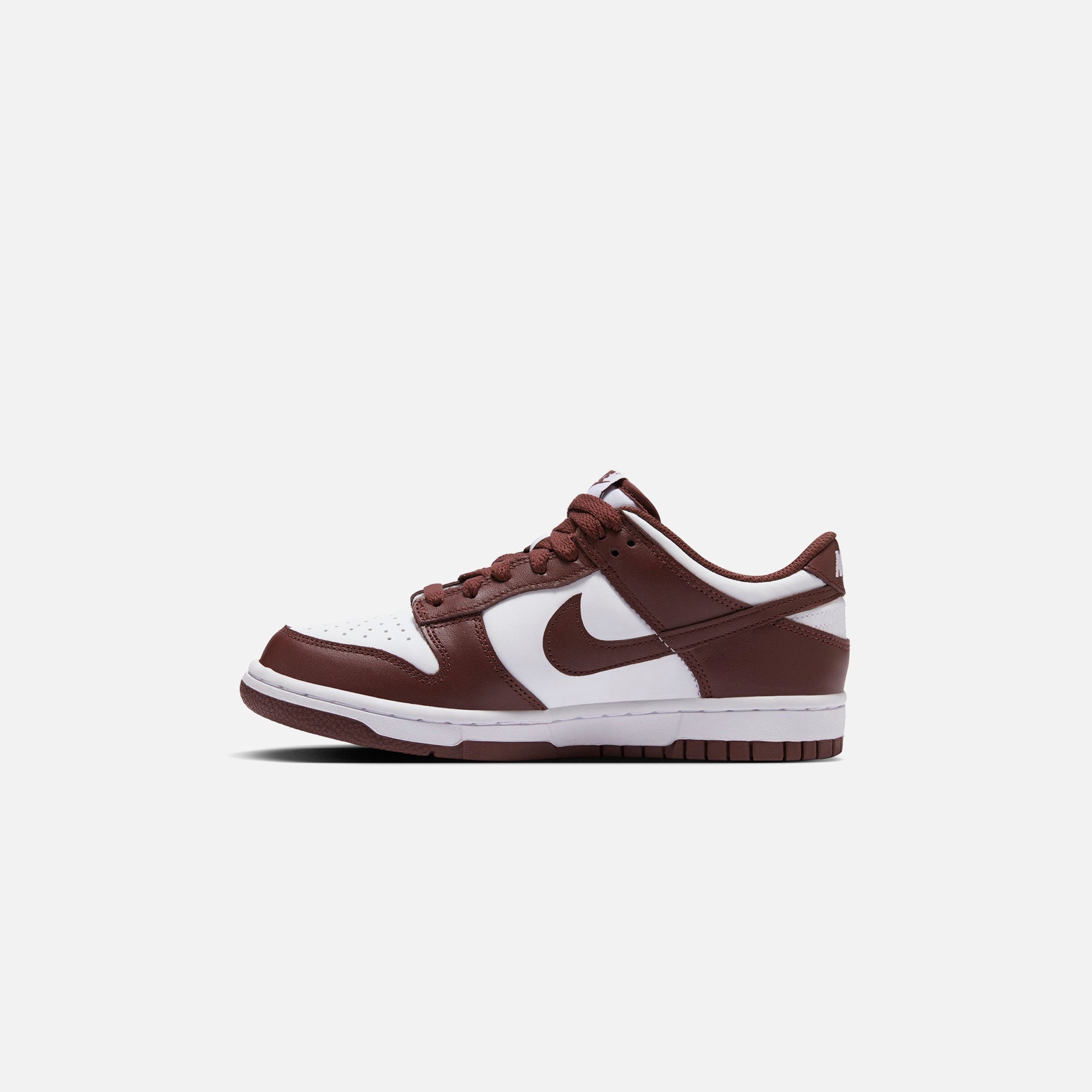 Nike GS Dunk Low - White / Gym Red / Redwood