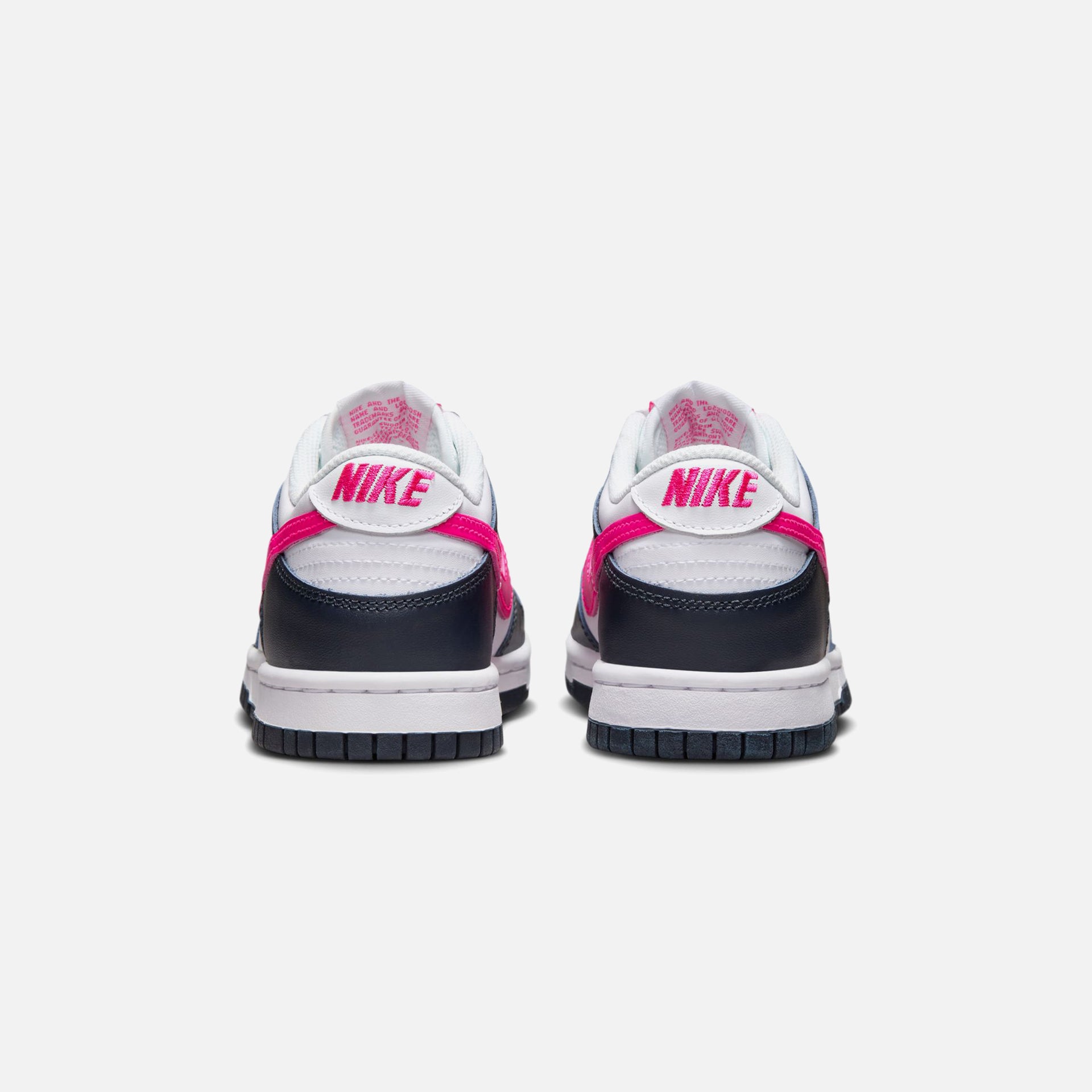 Nike GS Dunk Low - Dark Obsidian / Fierce Pink / White