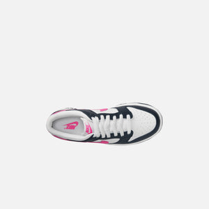 Nike GS Dunk Low - Dark Obsidian / Fierce Pink / White