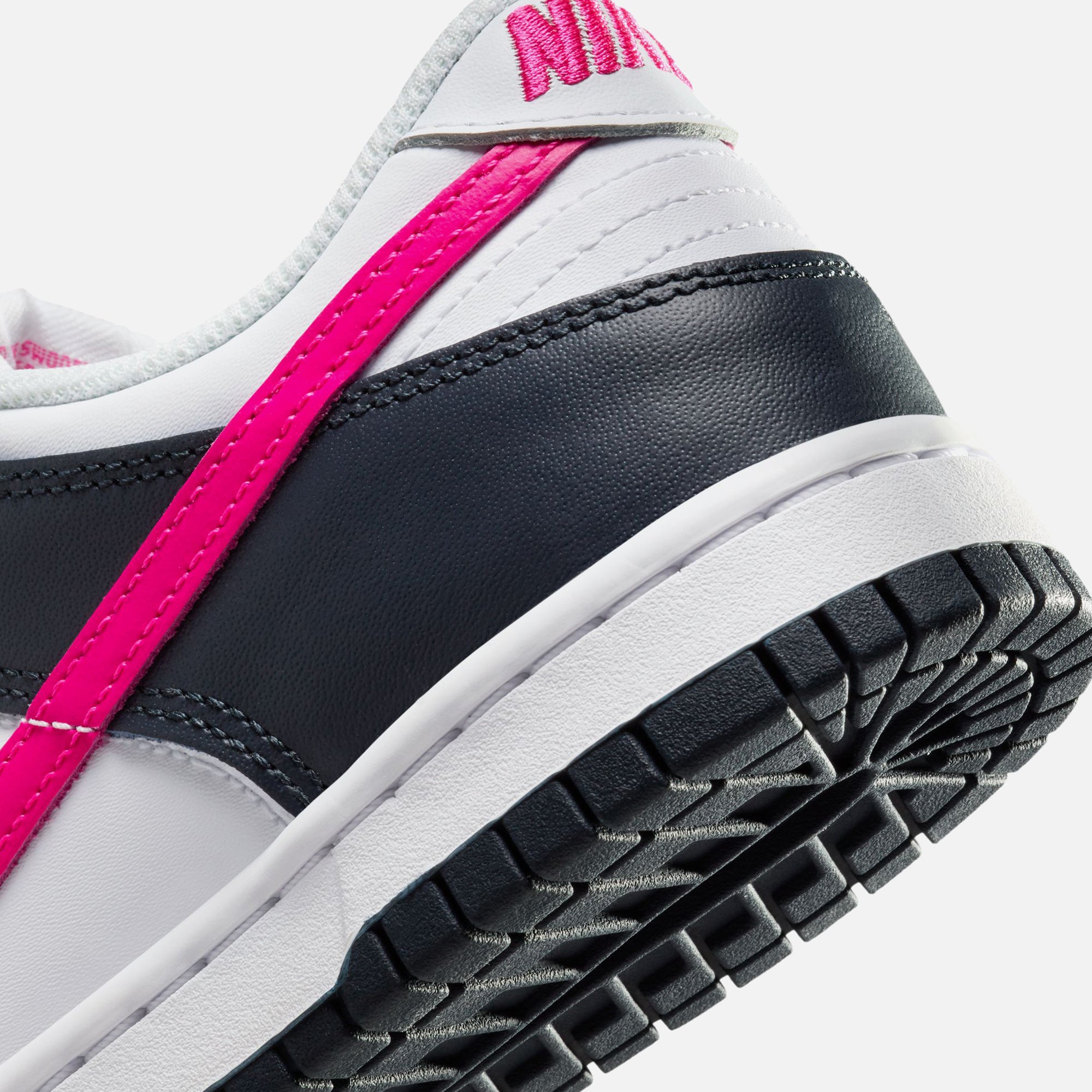 Nike GS Dunk Low - Dark Obsidian / Fierce Pink / White – Kith