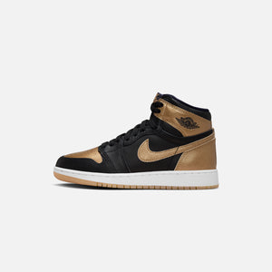 Jordan GS Air Jordan 1 Retro High OG - Black / Metallic Gold / Sail